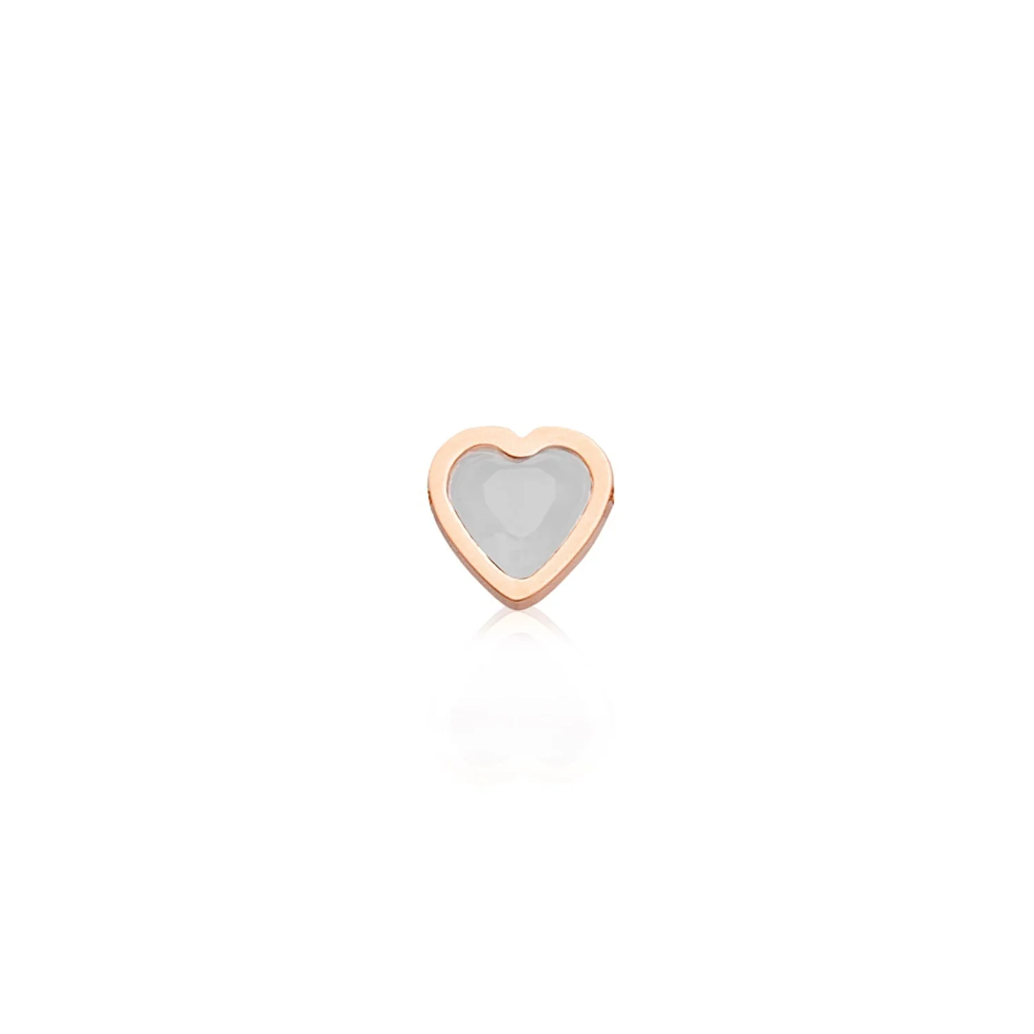 Made Mine Charms - Heart Birthstone Charms (Rose Gold)