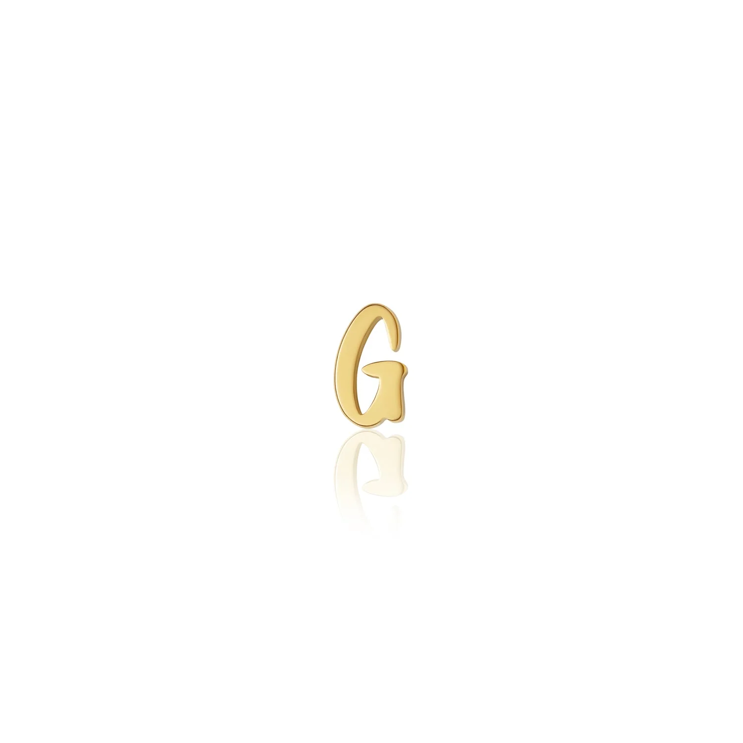 Fixed Charm - Handwritten Initial Charm (Gold)