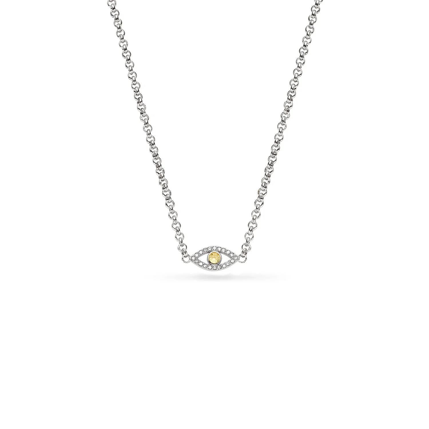 Custom Evil Eye Necklace (Silver)