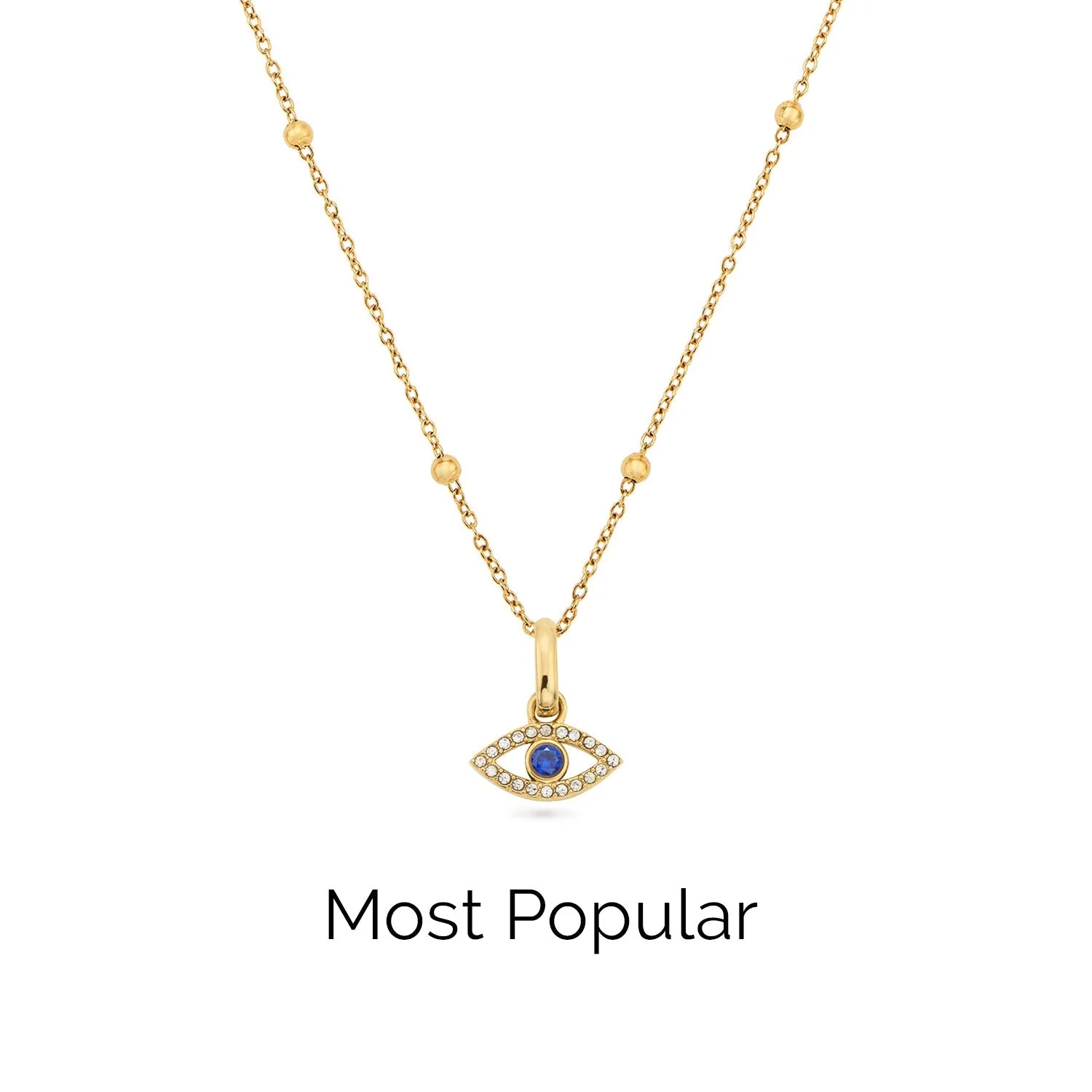 Evil Eye Necklace (Gold)
