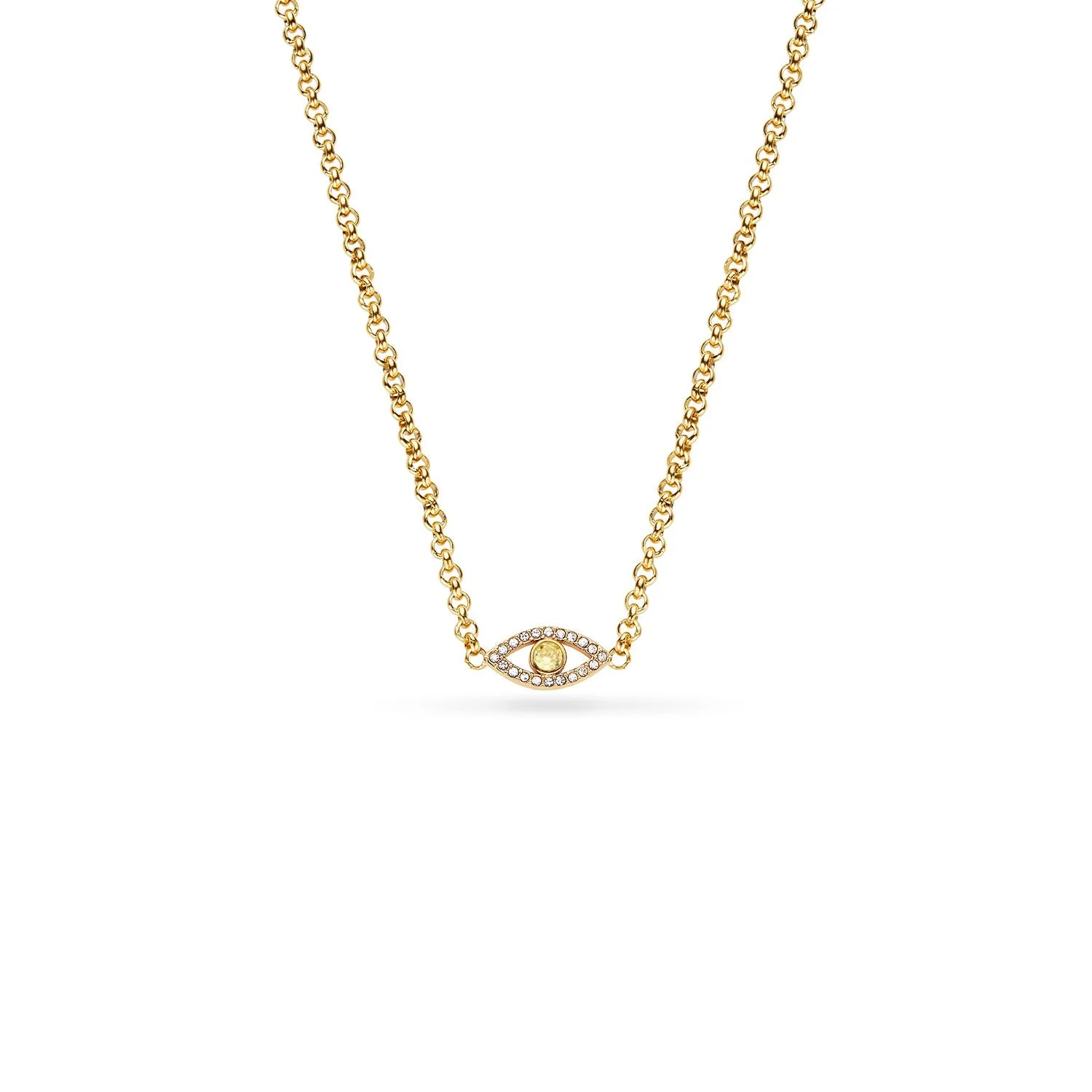 Custom Evil Eye Necklace (Gold)