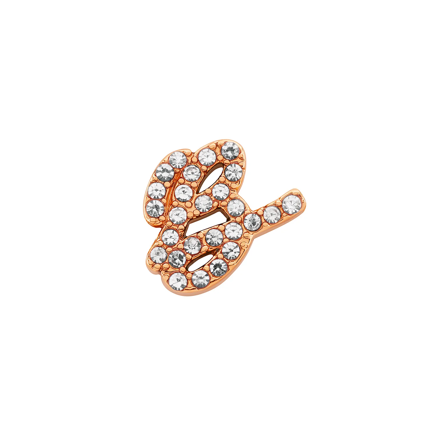 Made Mine Charms - Pavé Script Initial Charms (Rose Gold)