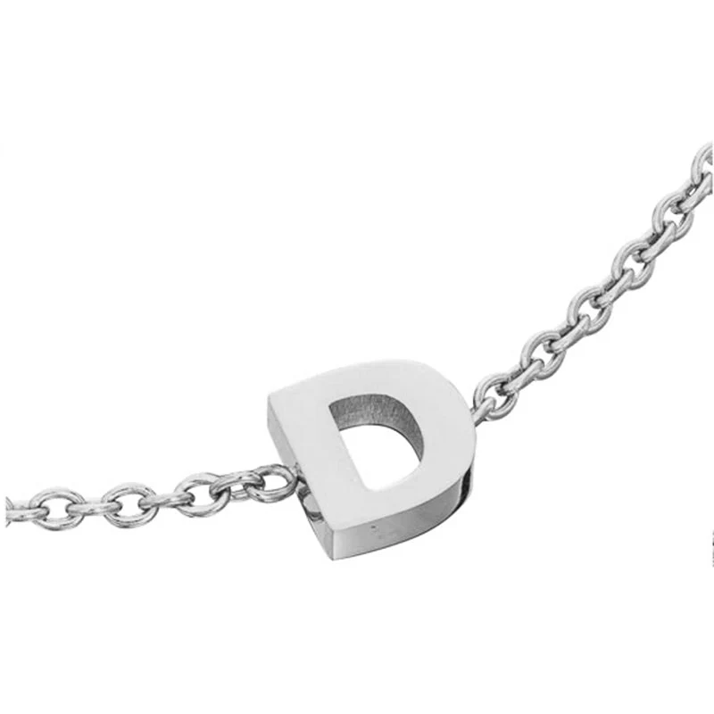 Mini Heart Birthstone & Initial Bracelet Bundle (Silver)