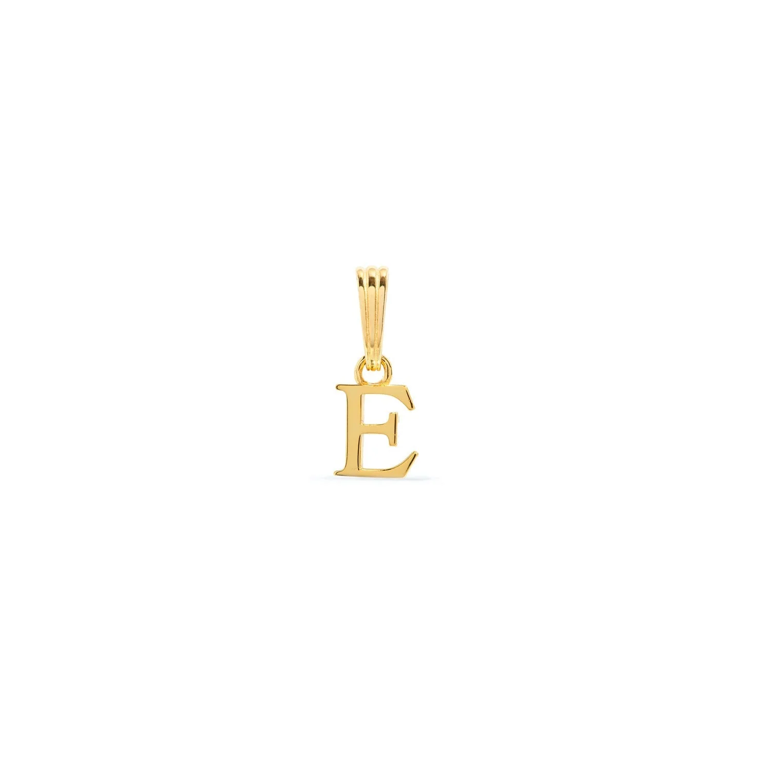 Sterling Silver Mini Initial Pendant (Gold)