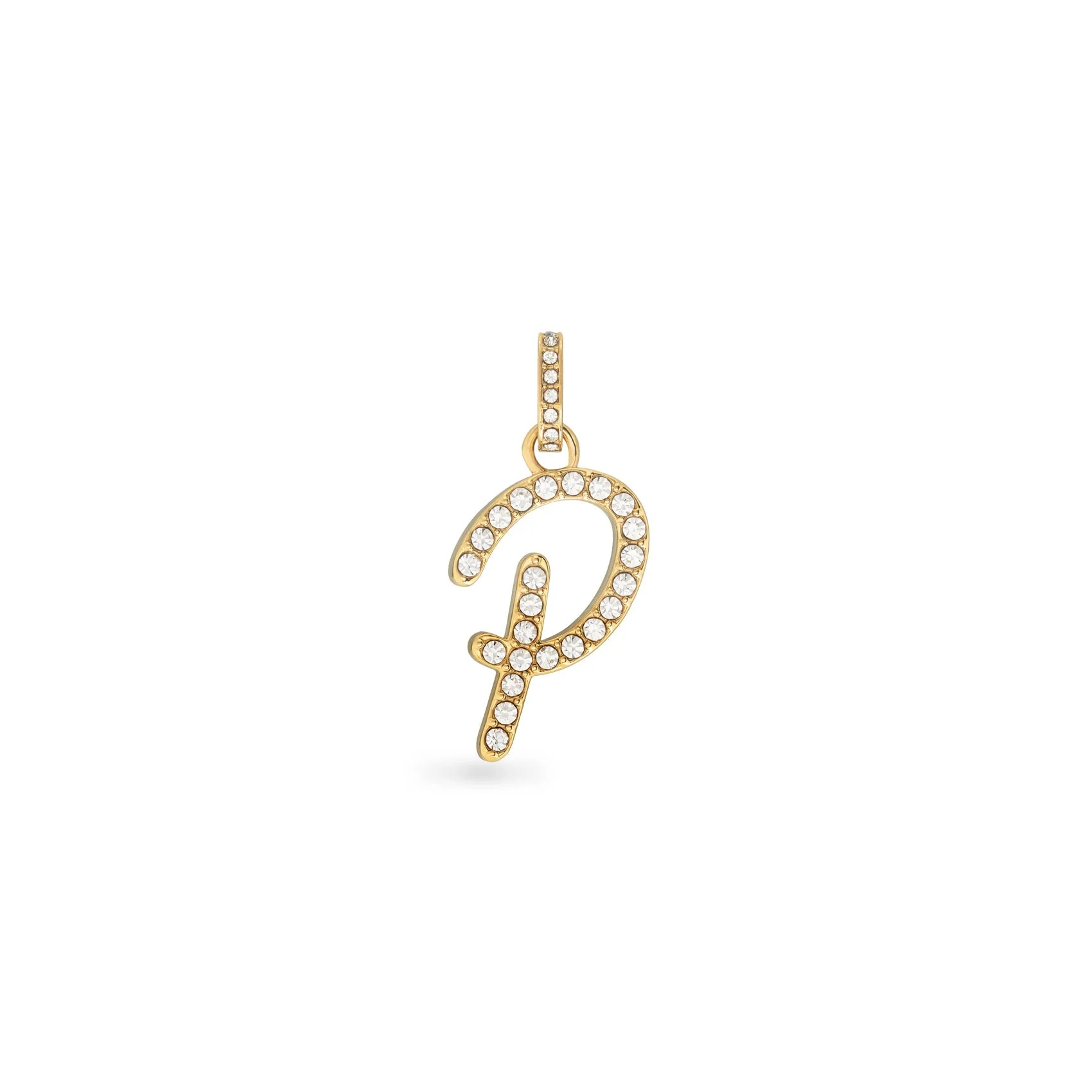 Pavé Initial Pendant (Gold)