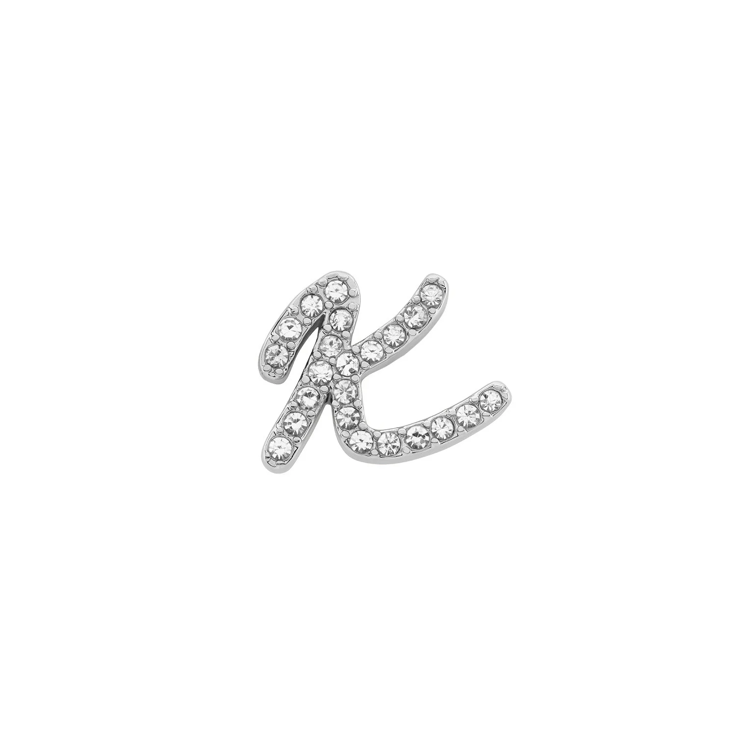 Made Mine Charms - Pave Initial Charms (Silver)