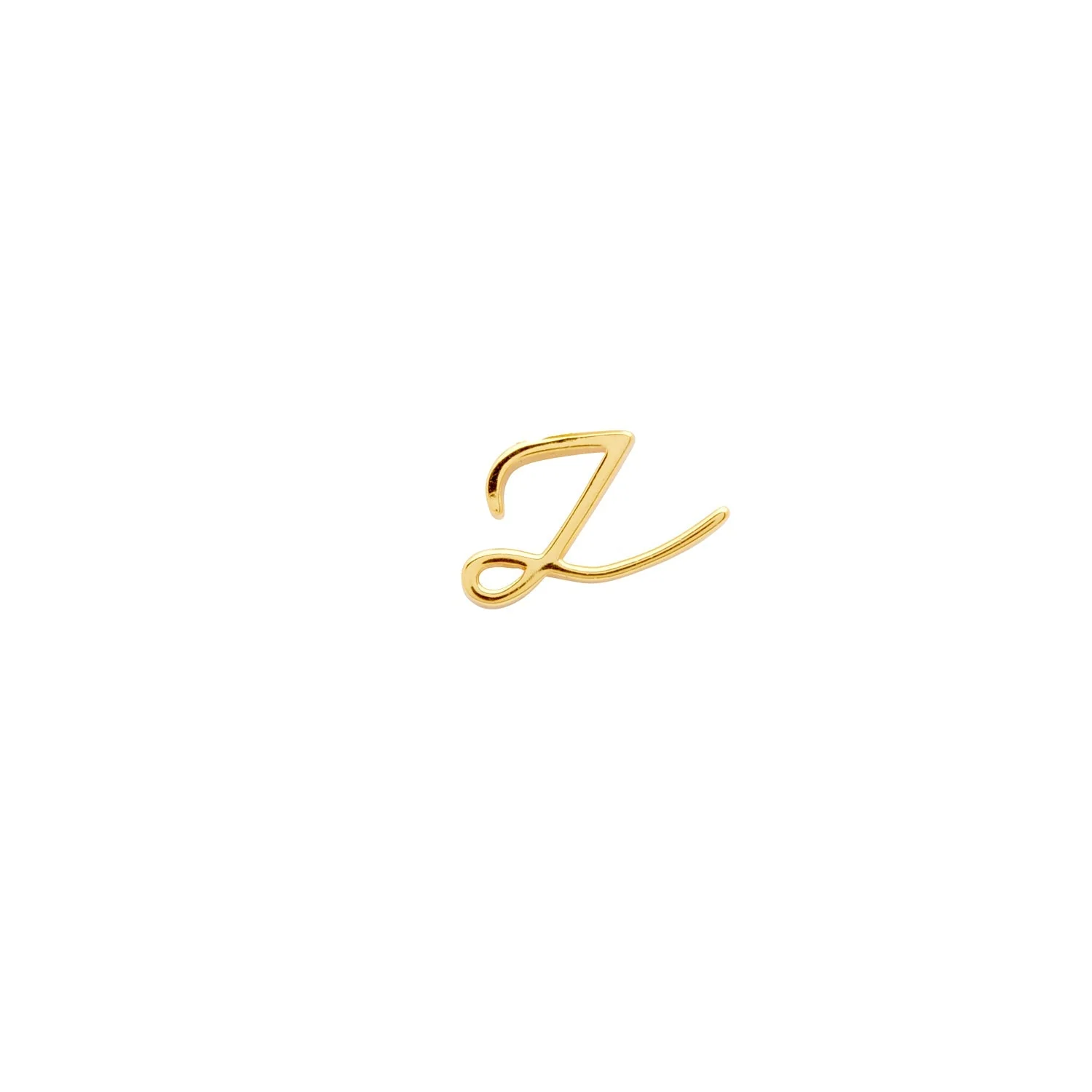 Signature Initial Stud Earring (Gold)