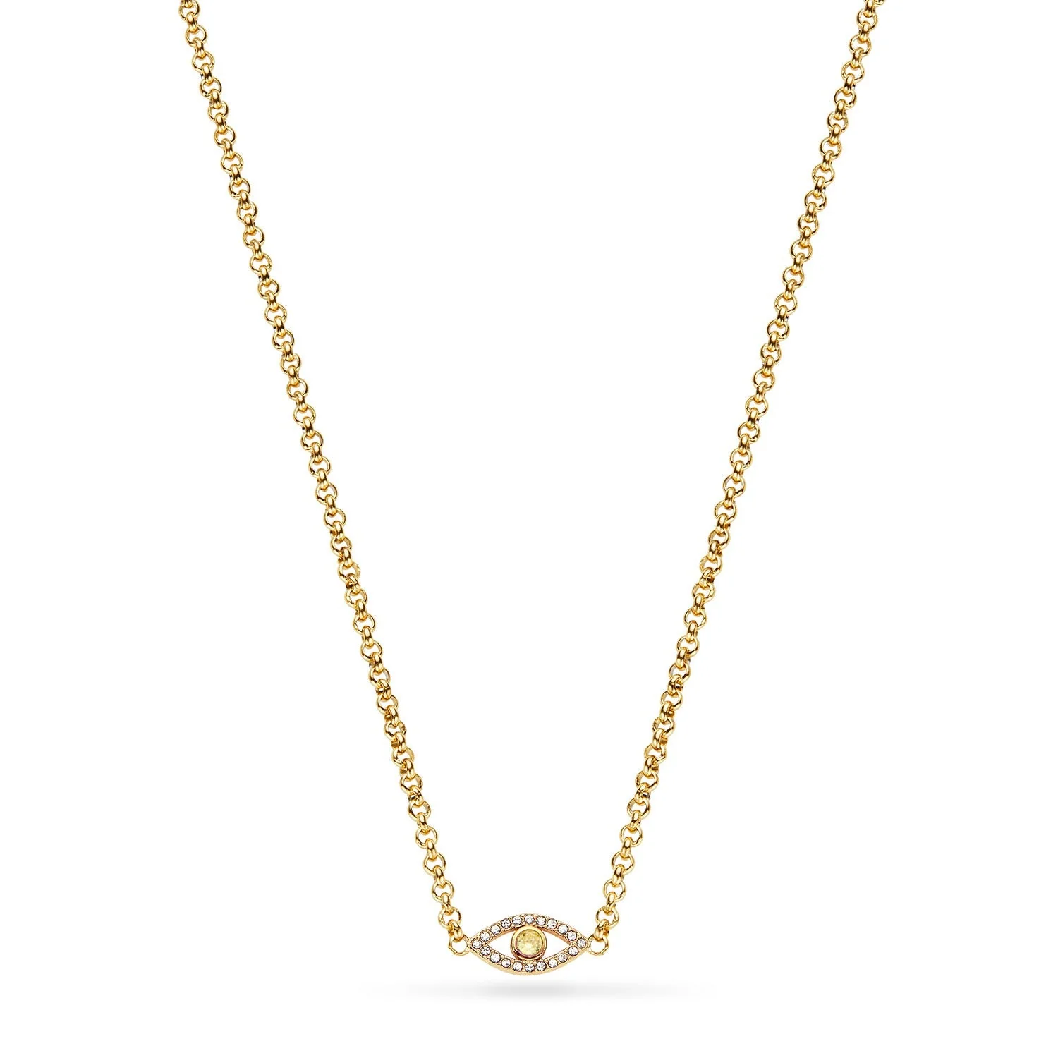 Custom Evil Eye Necklace (Gold)