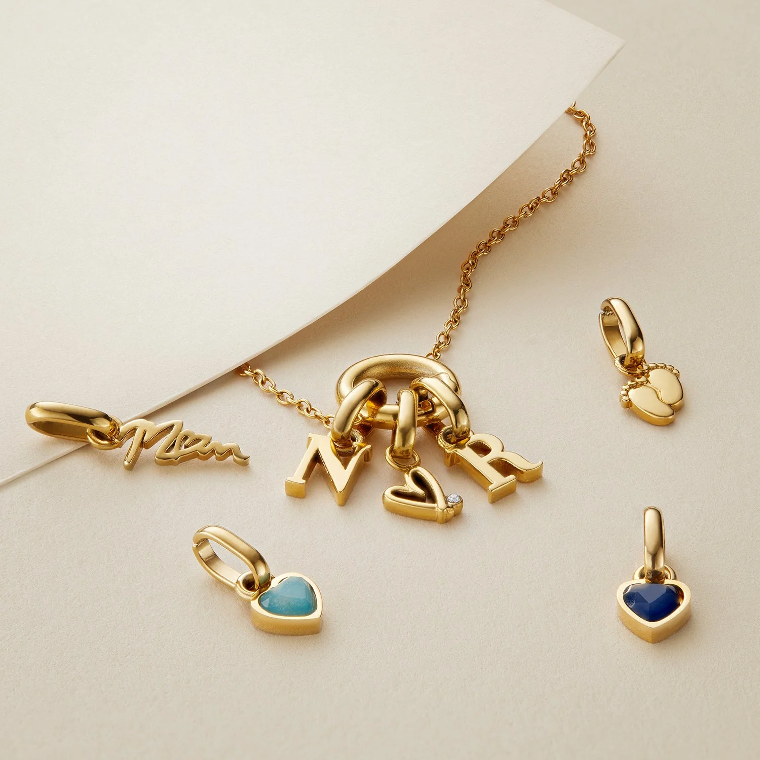 Stacey's Stories Initial Pendant (Gold)