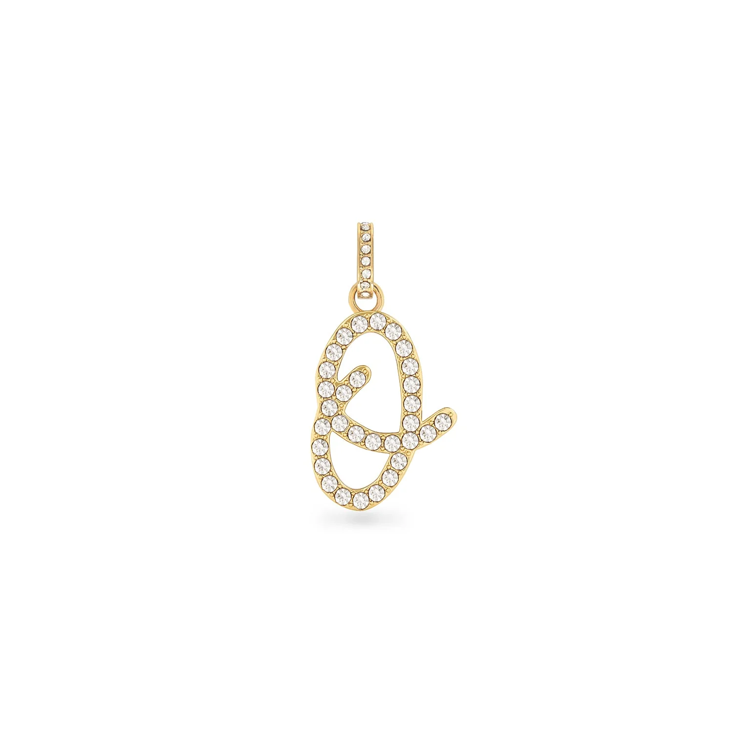 Pavé Initial Pendant (Gold)