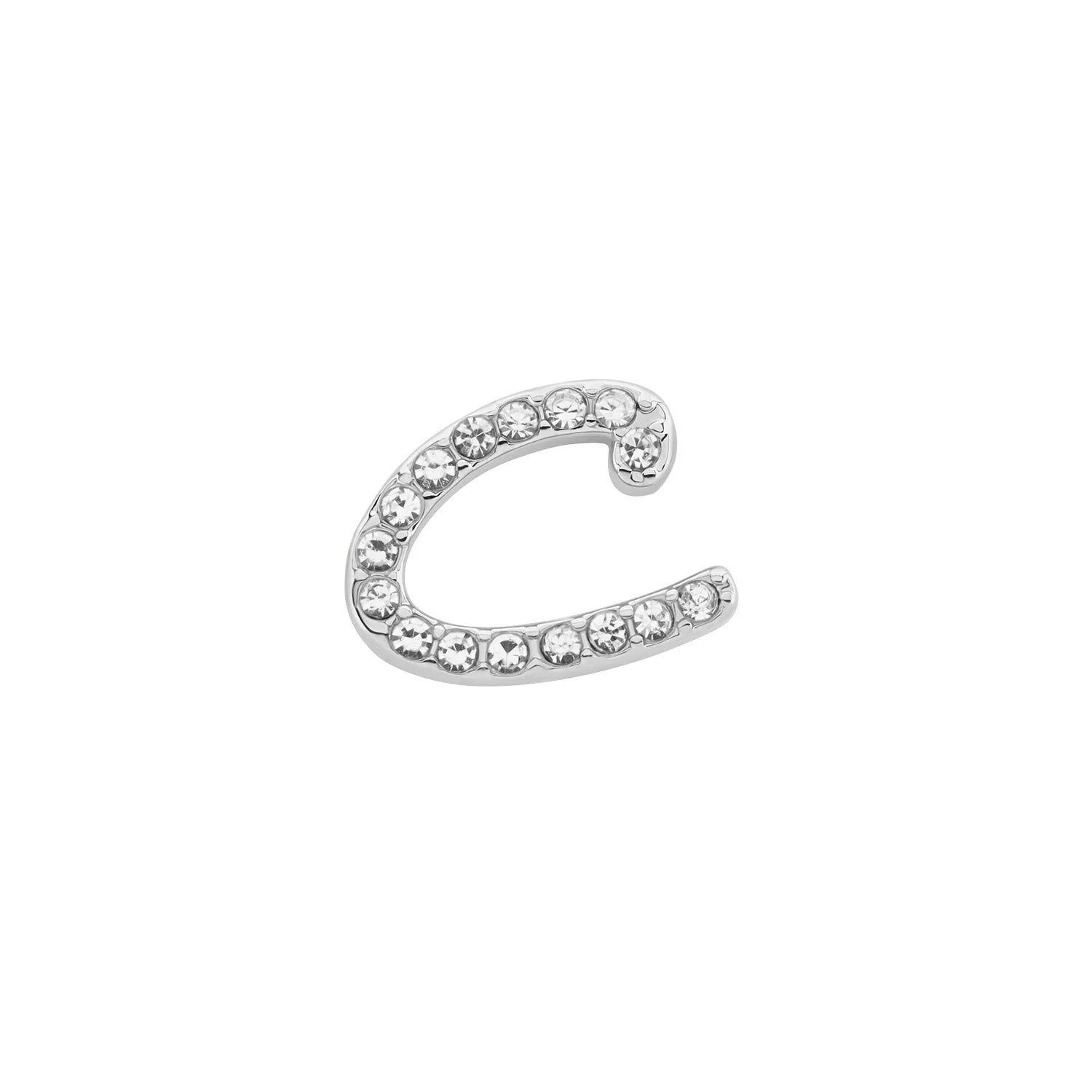 Made Mine Charms - Pave Initial Charms (Silver)