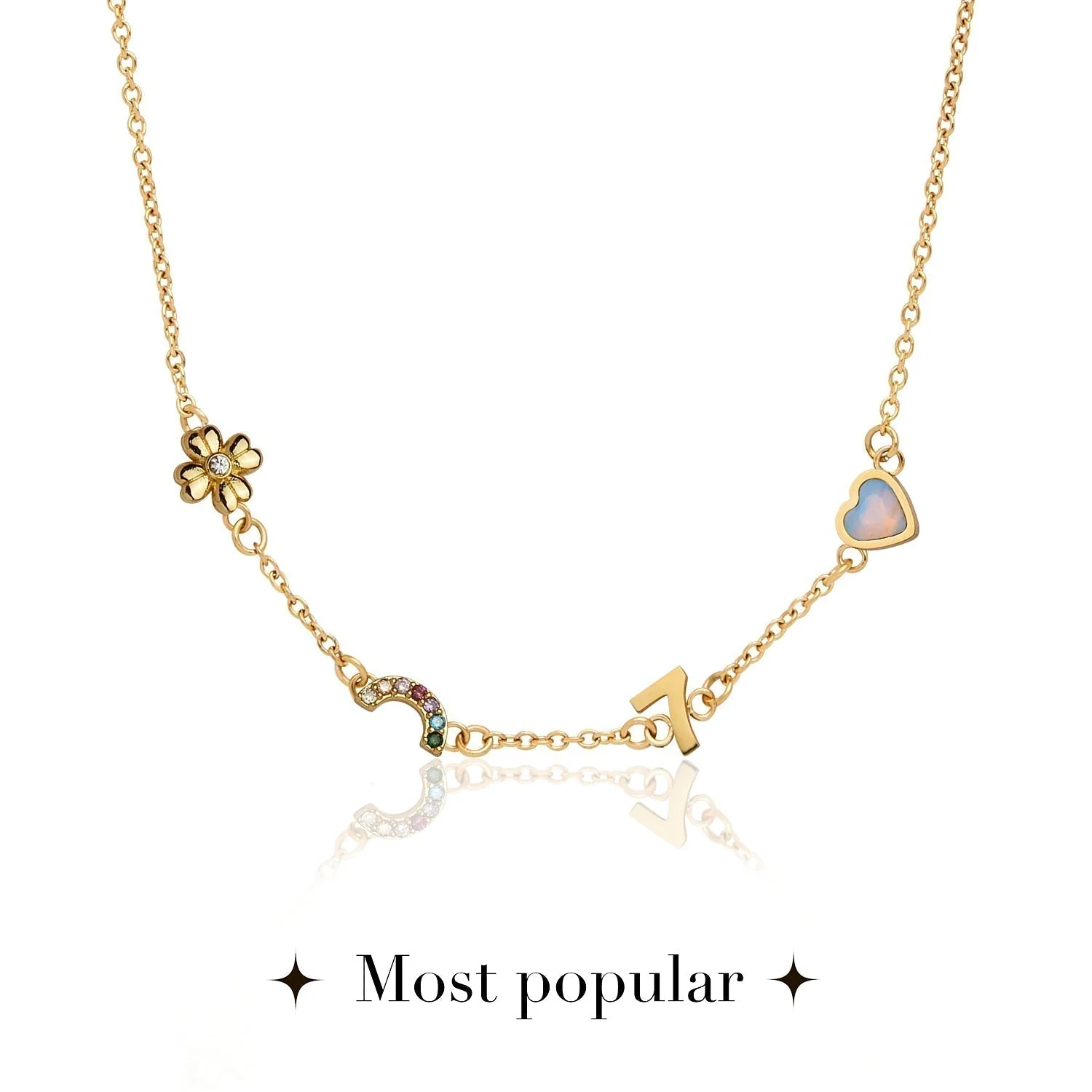 Made Mine Charm Necklace (Gold)