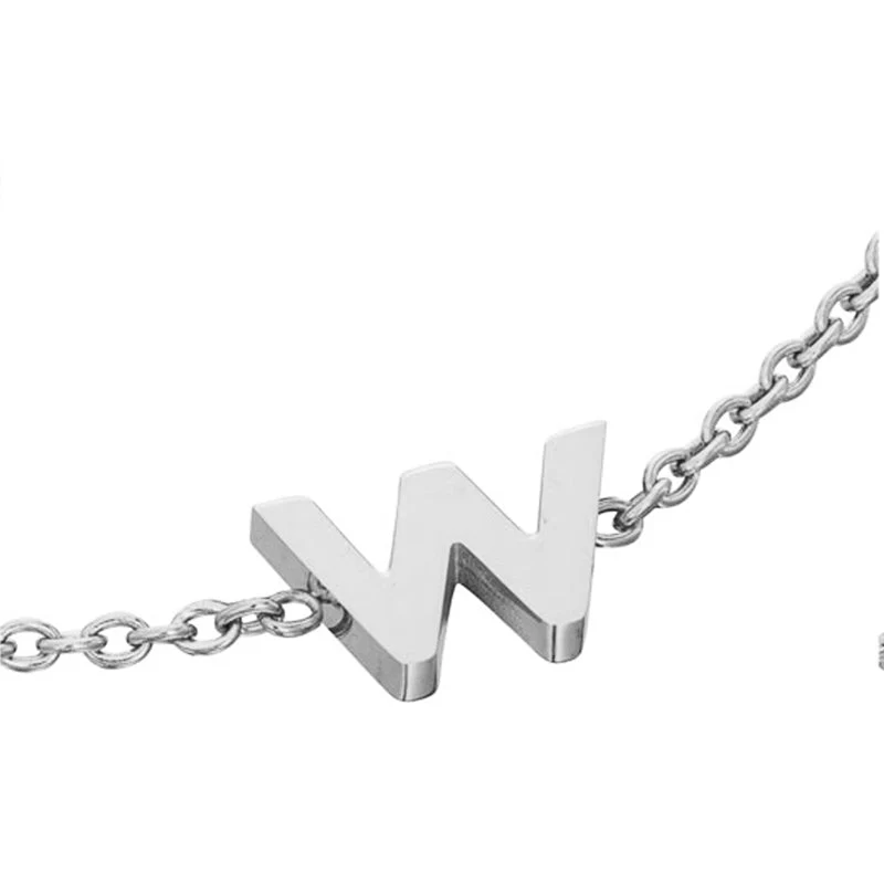 Mini Heart Birthstone & Initial Bracelet Bundle (Silver)