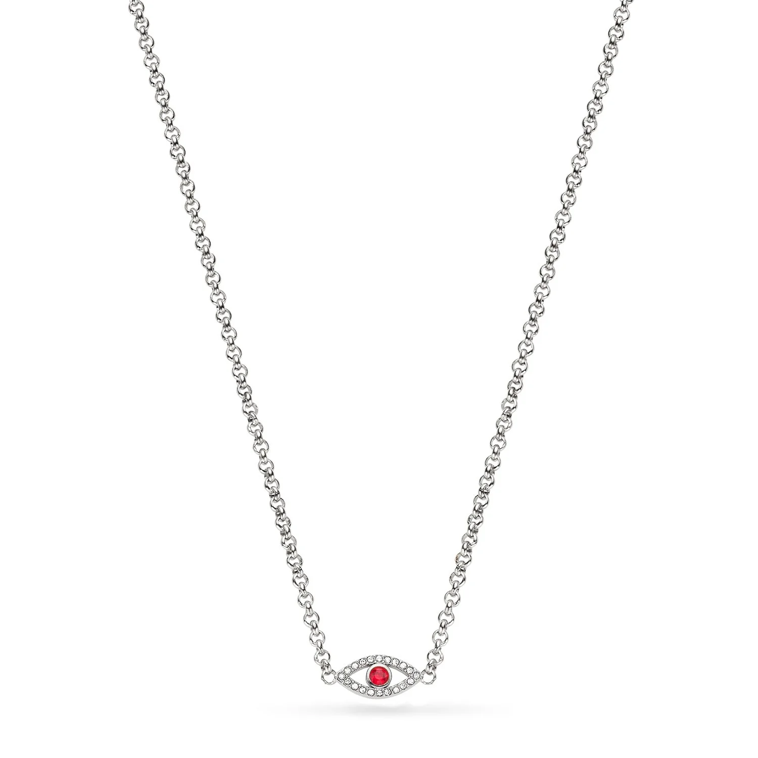 Custom Evil Eye Necklace (Silver)