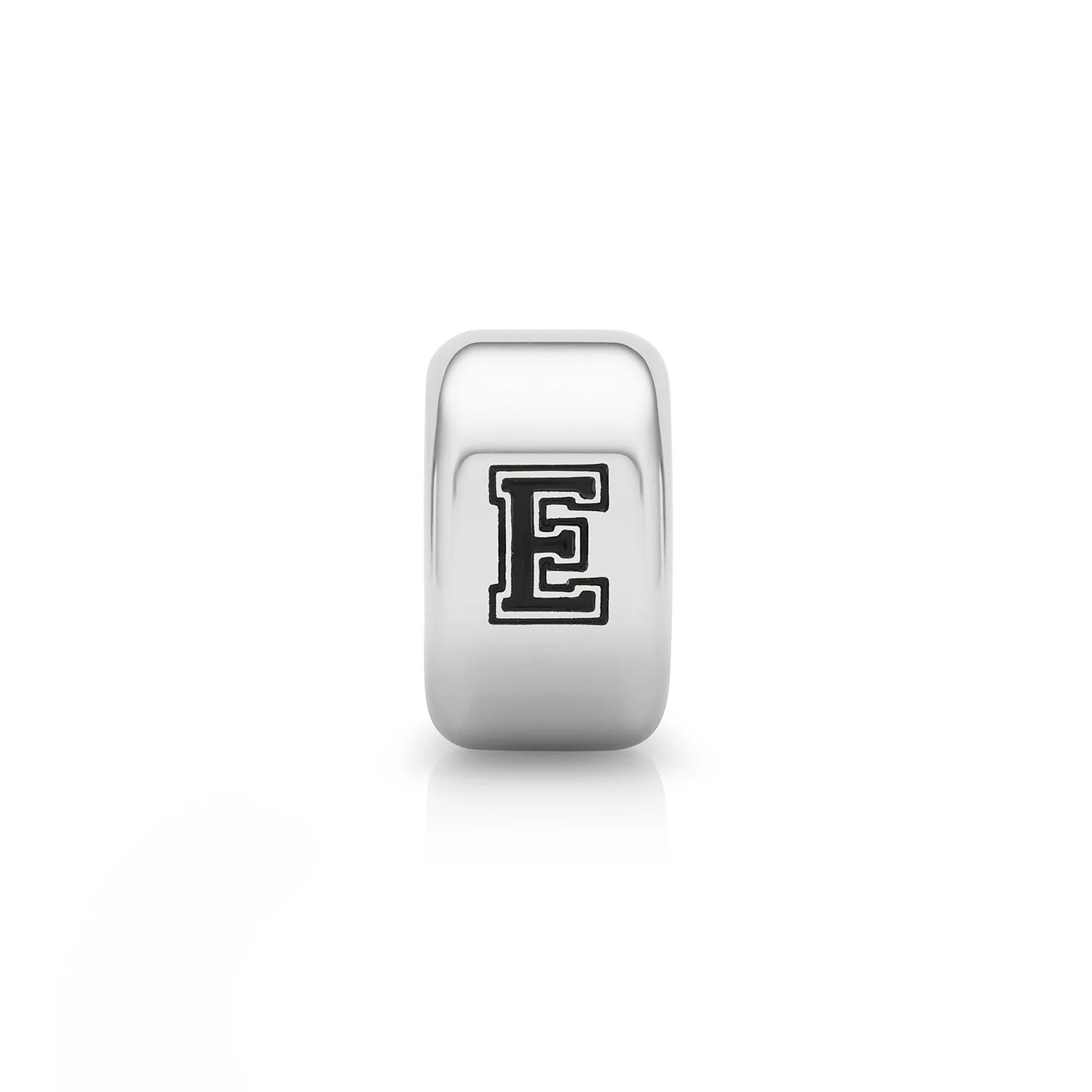 Varsity Font Initial Bead (Silver)
