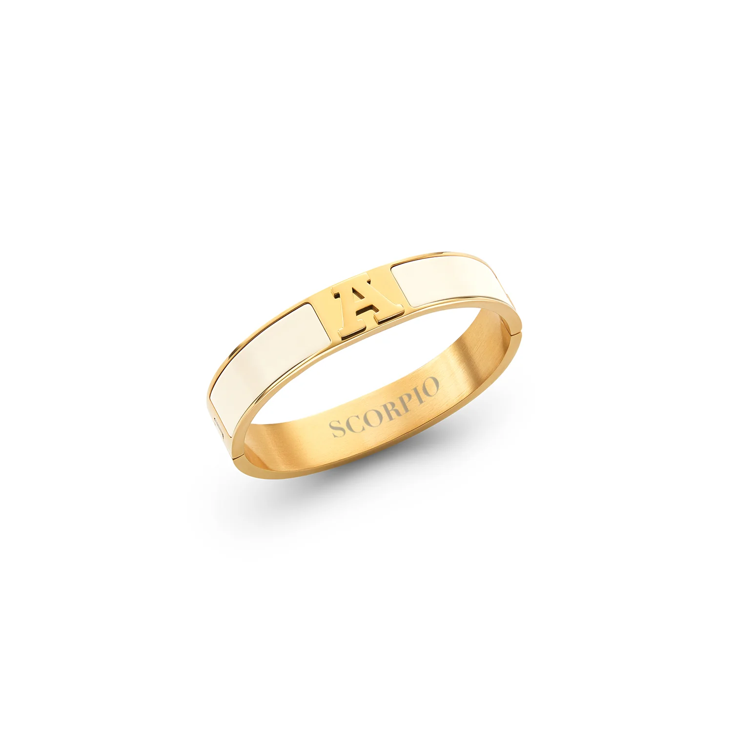Icon Initial Bangle (Gold)
