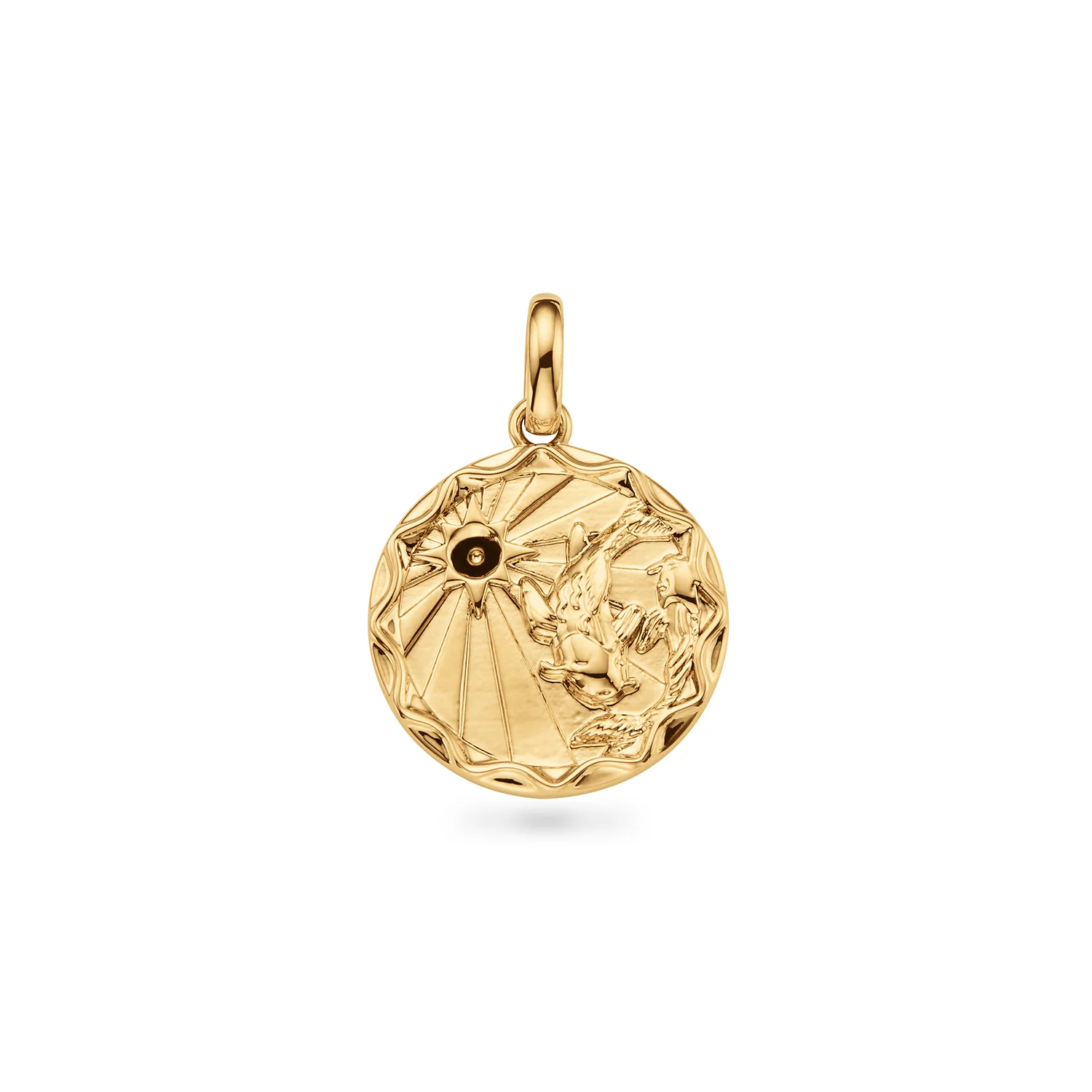Custom Zodiac Coin Necklace (Gold)
