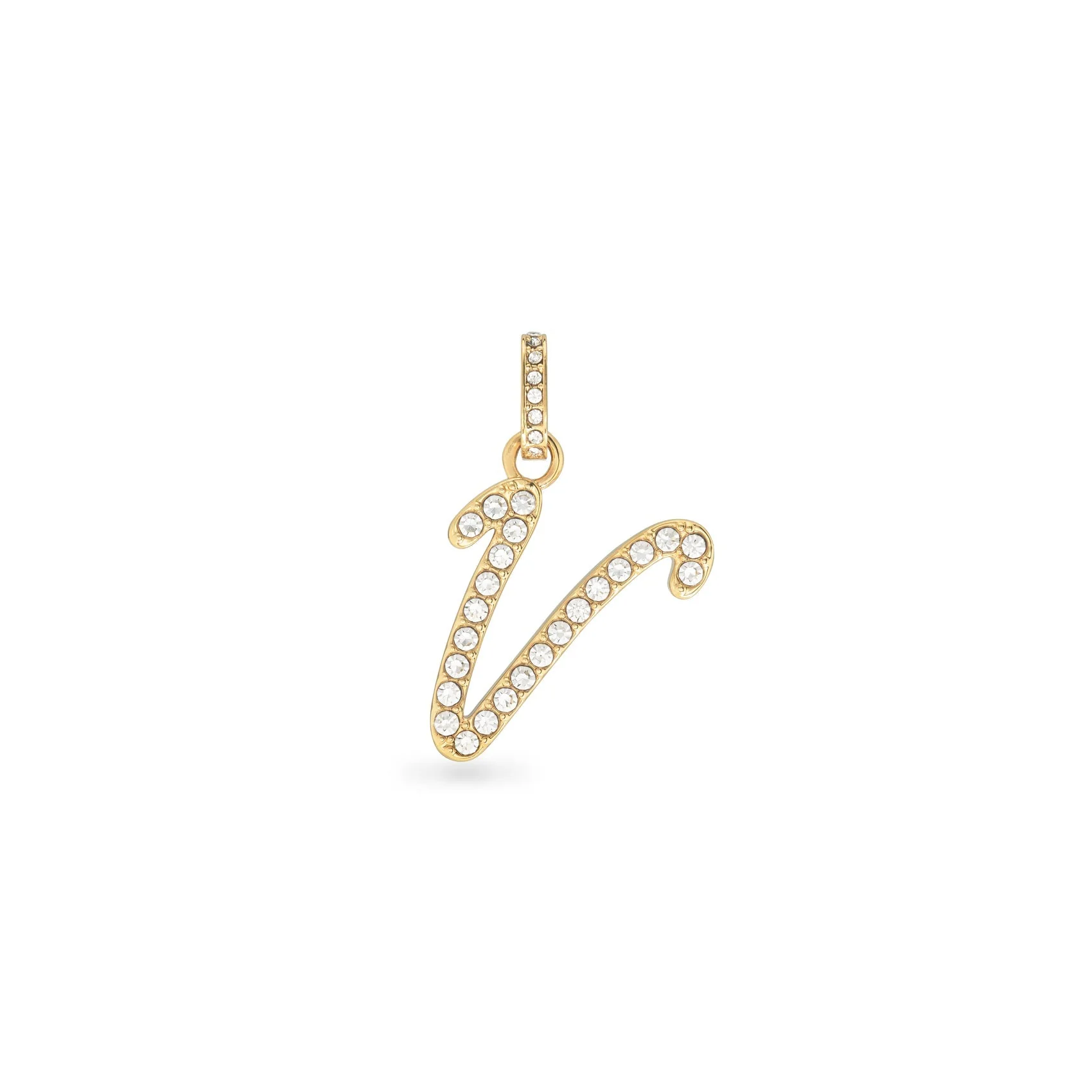 Pavé Initial Pendant (Gold)