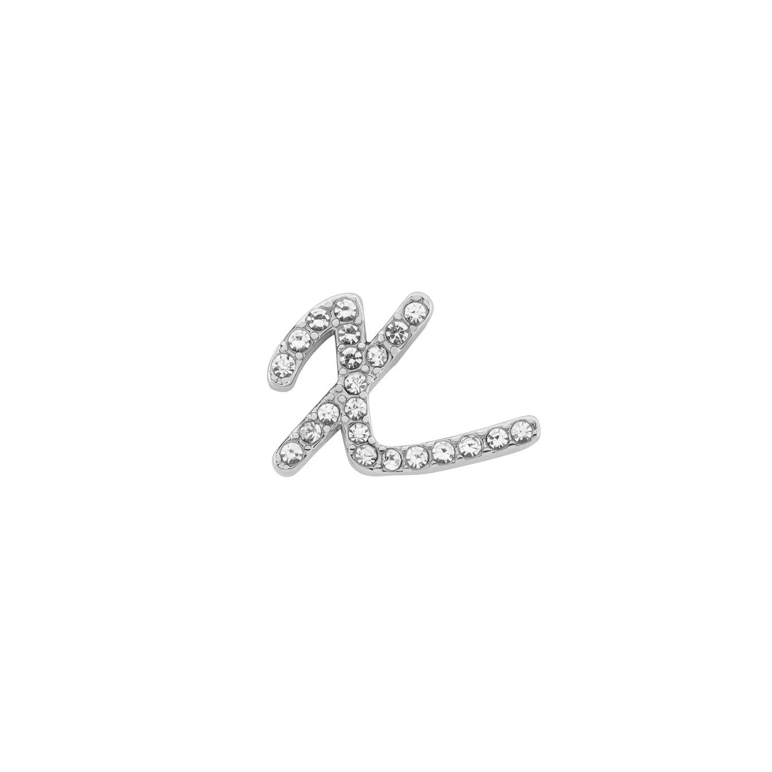 Made Mine Charms - Pave Initial Charms (Silver)