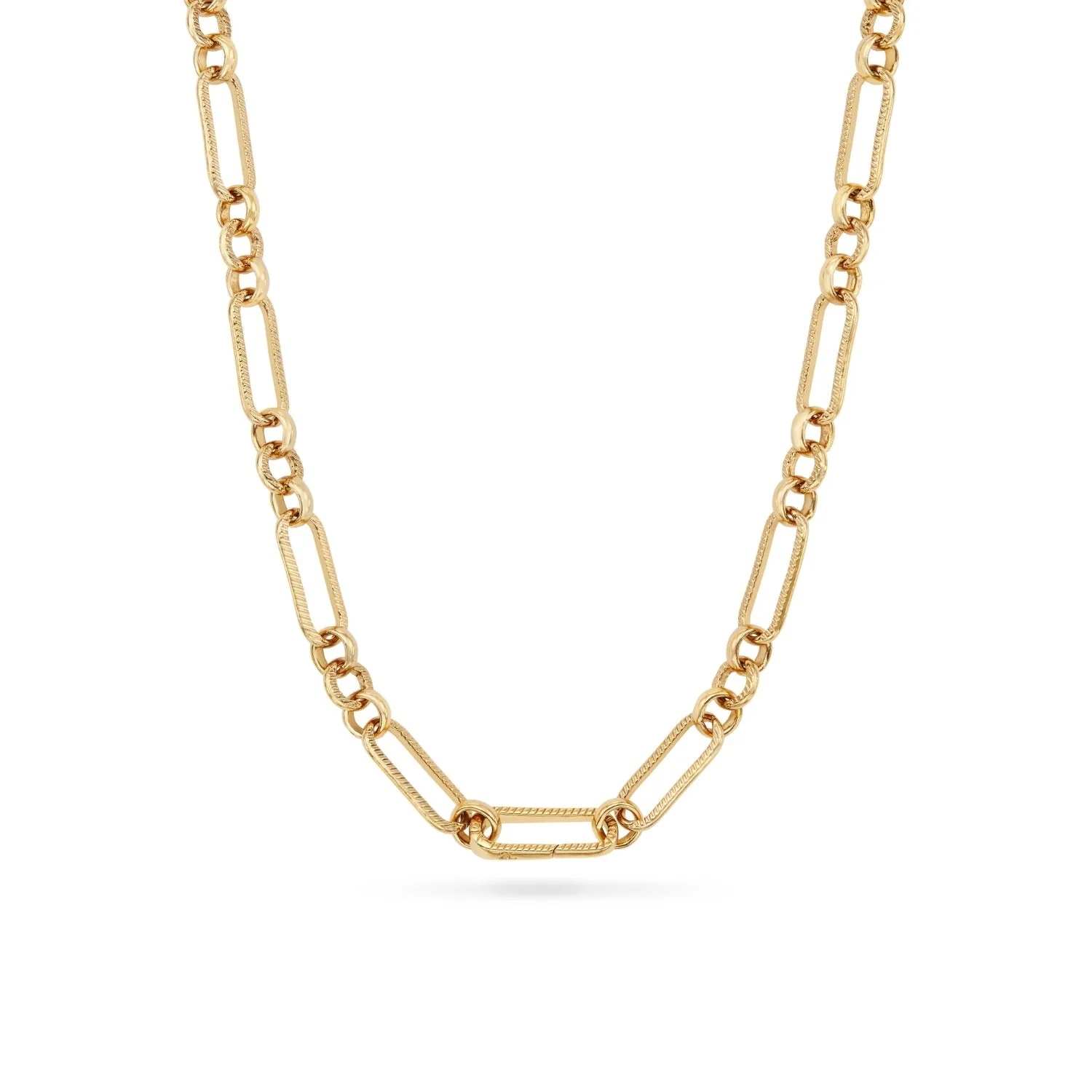 Green Quartz Heart Necklace (Gold)