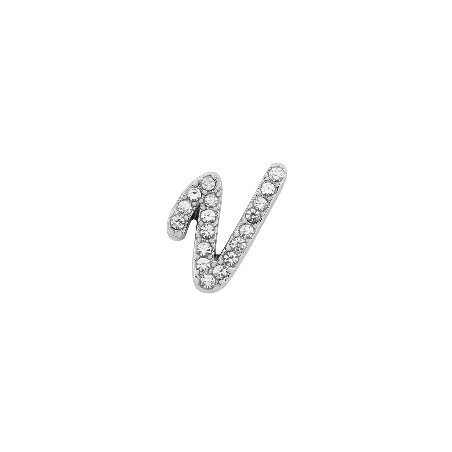 Made Mine Charms - Pave Initial Charms (Silver)