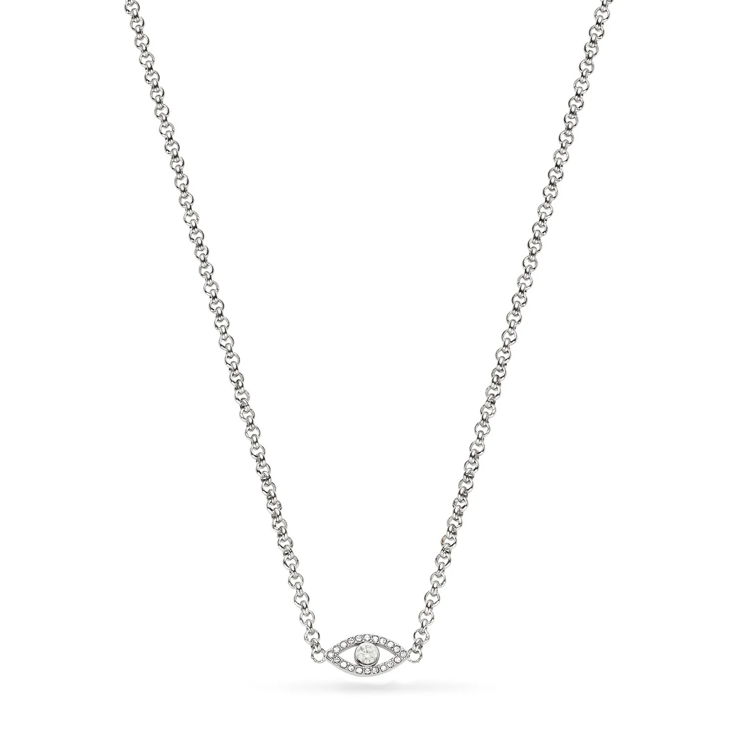 Custom Evil Eye Necklace (Silver)
