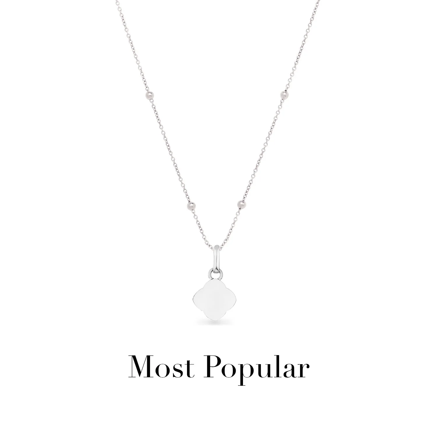 Pearl Clover Necklace (Silver)
