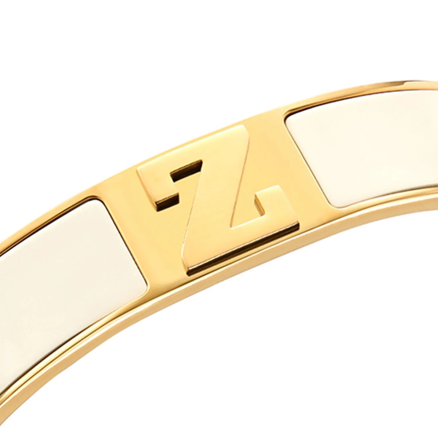 Icon Initial Bangle (Gold)