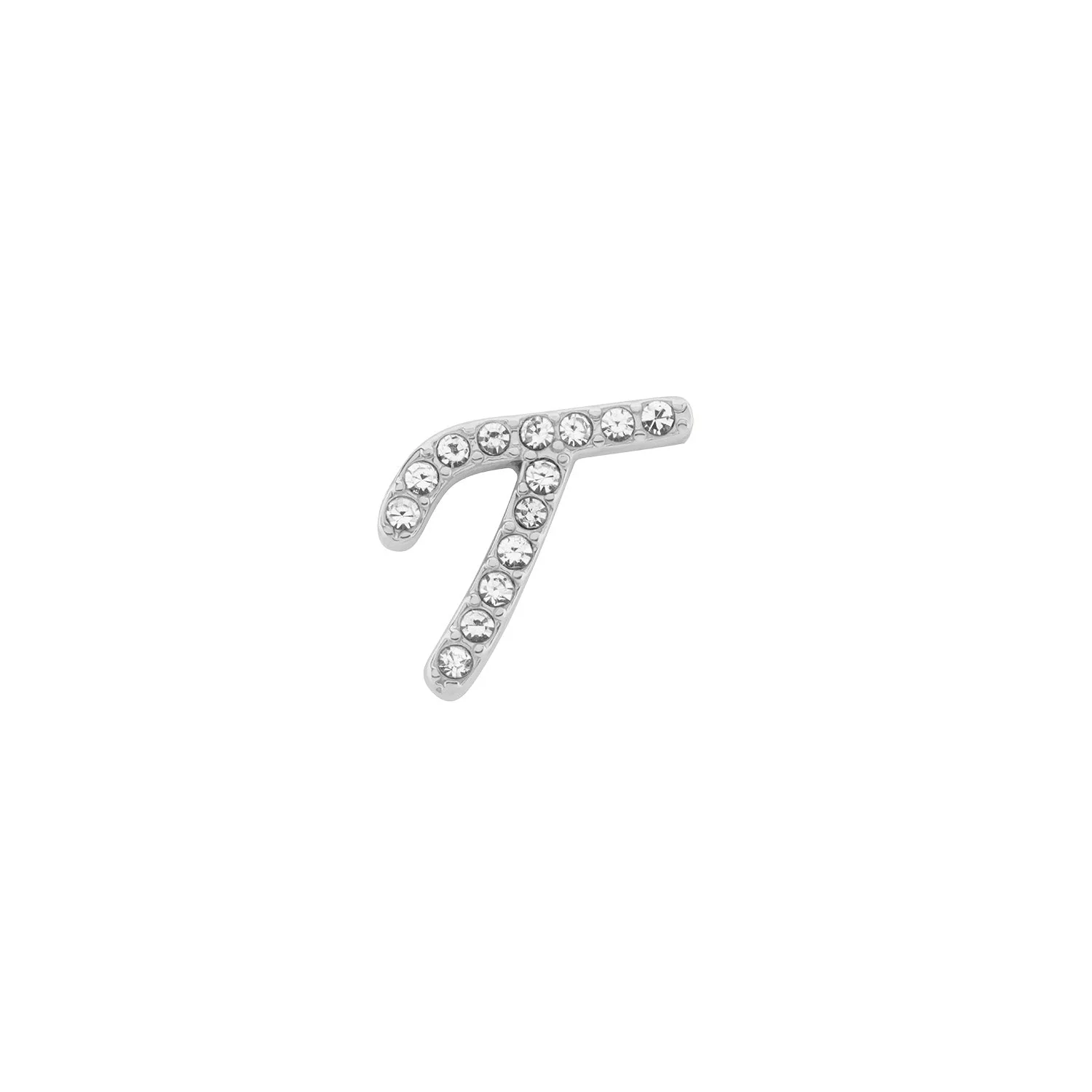 Made Mine Charms - Pave Initial Charms (Silver)