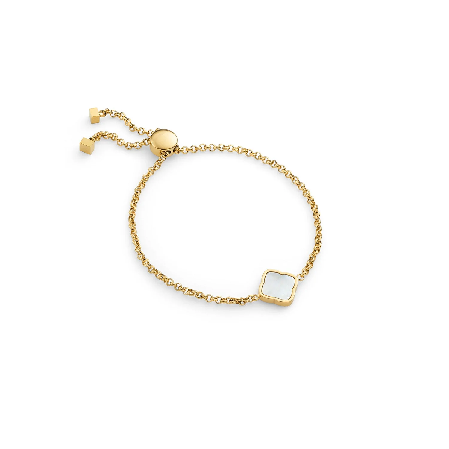 Pearl Clover Bracelet (Gold)
