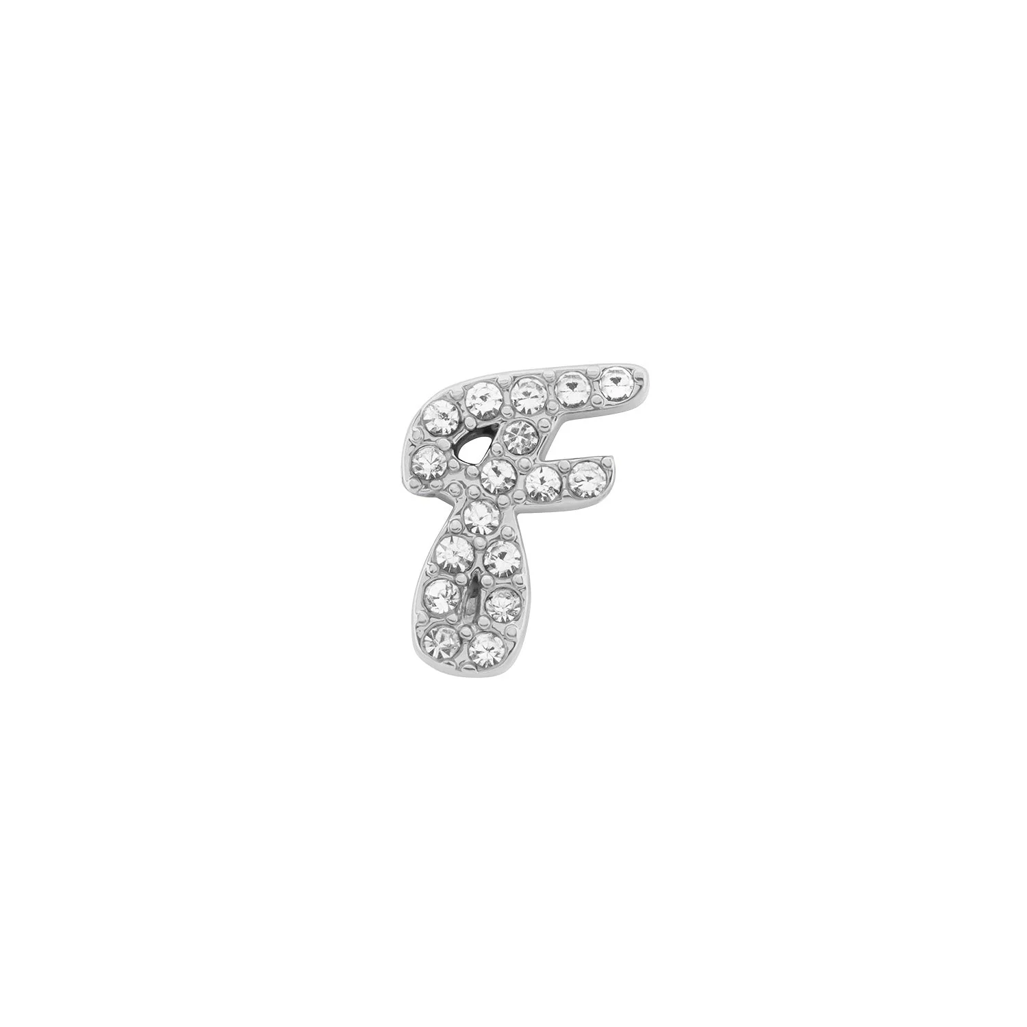 Made Mine Charms - Pave Initial Charms (Silver)