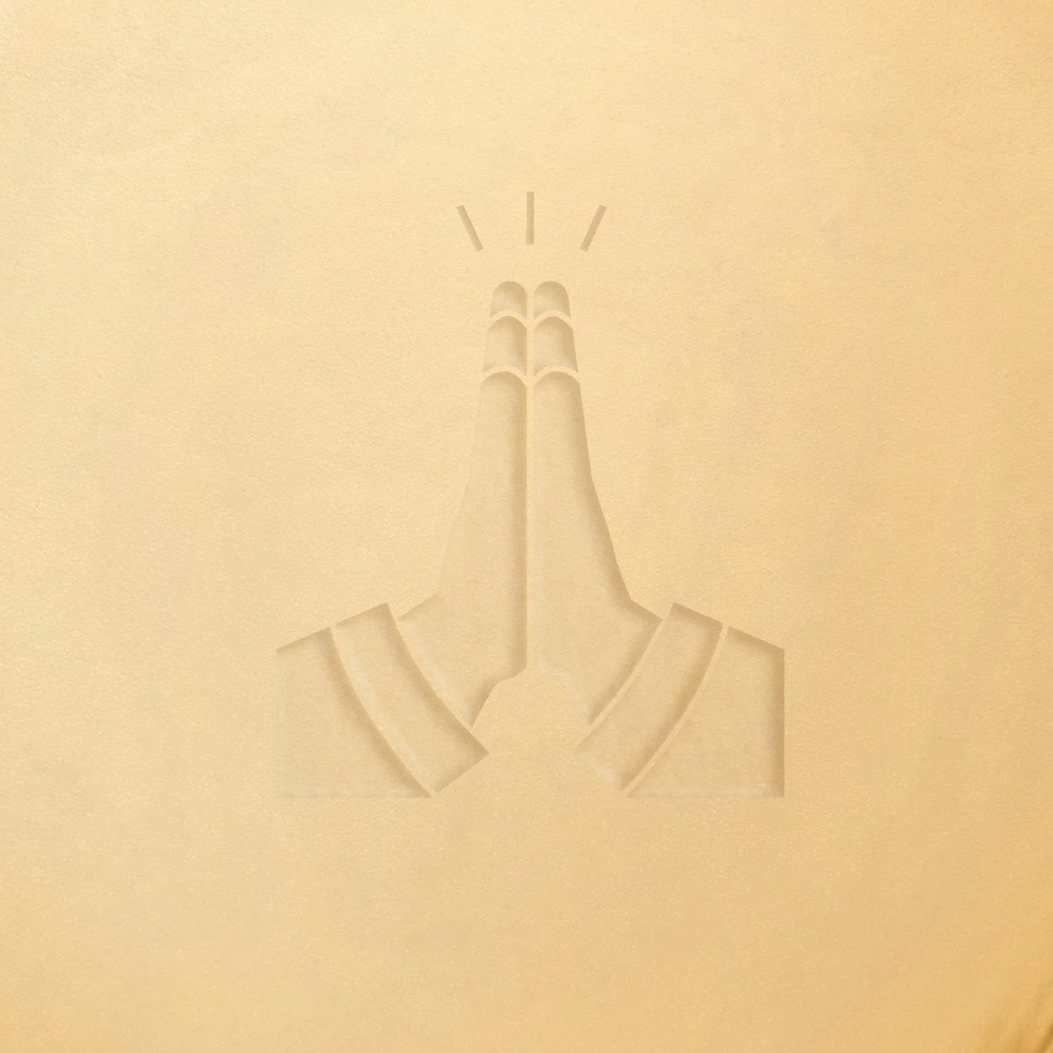 Stamped - Praying Hands Icon