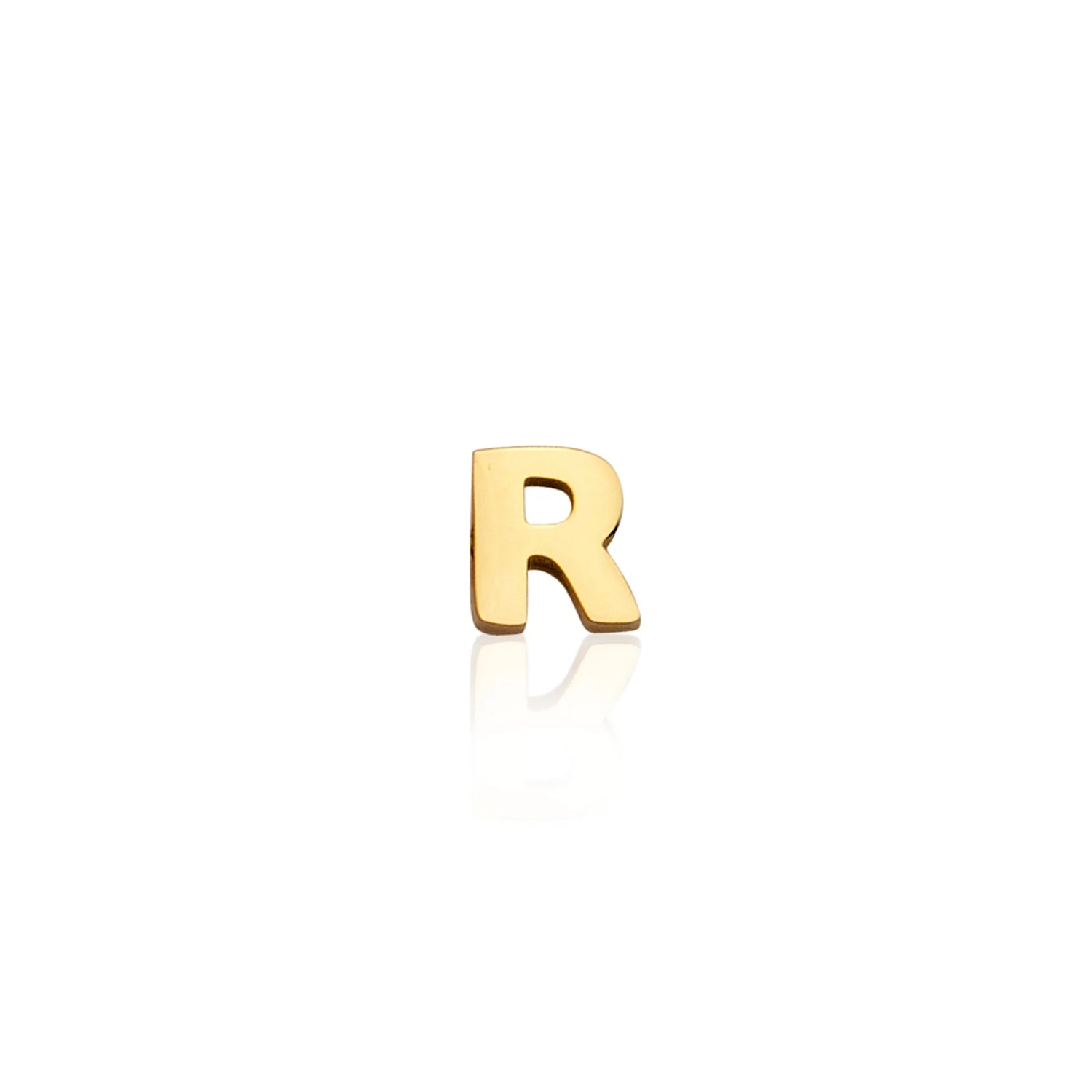 Made Mine Charms - Block Initial Charm (Gold)