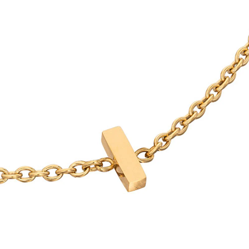 Mini Heart Birthstone & Initial Bracelet Bundle (Gold)