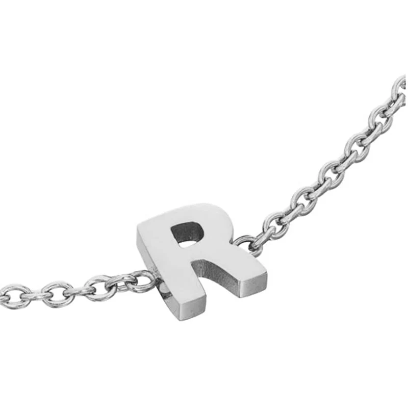Mini Heart Birthstone & Initial Bracelet Bundle (Silver)