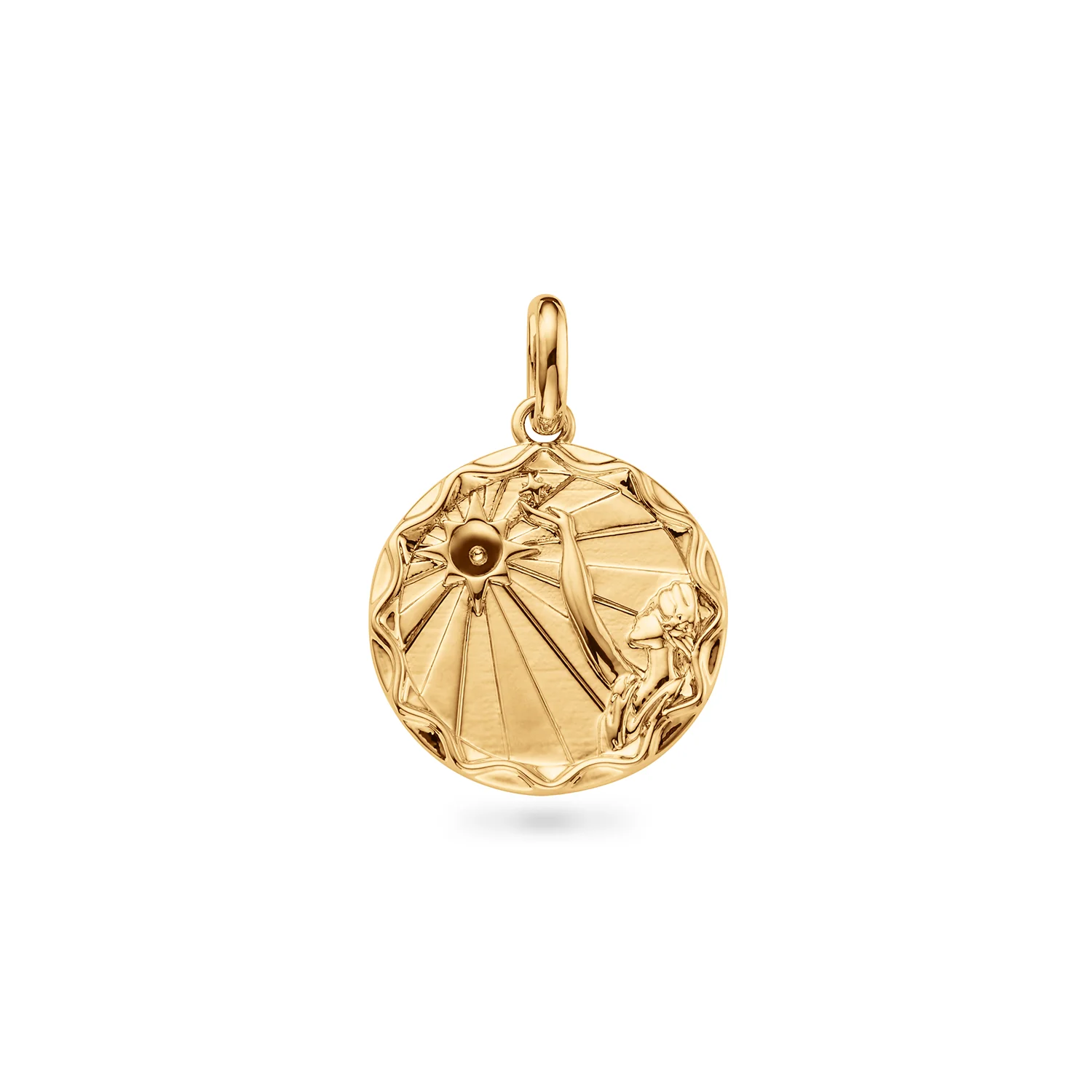 Custom Zodiac Coin Necklace (Gold)