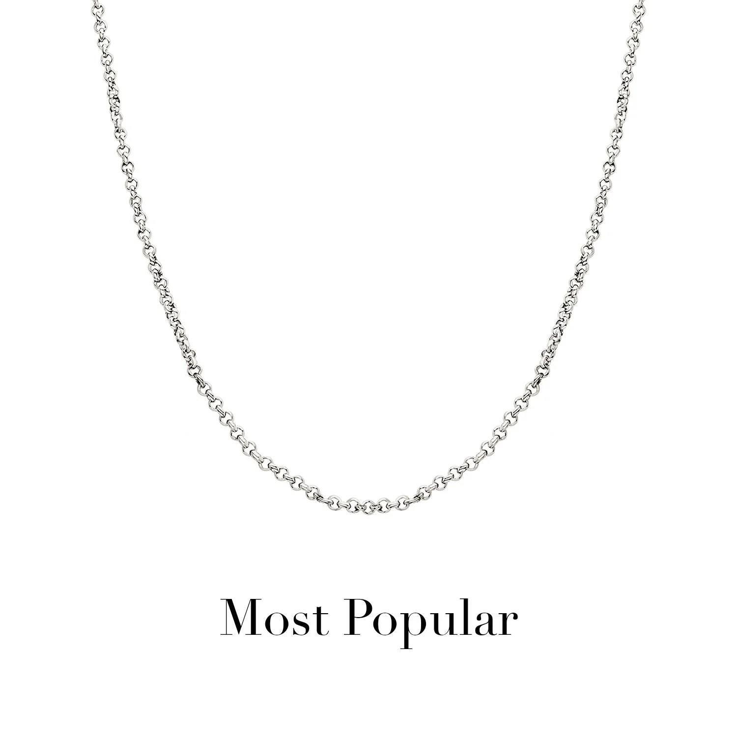 Layering Box Chain Necklace (Silver)