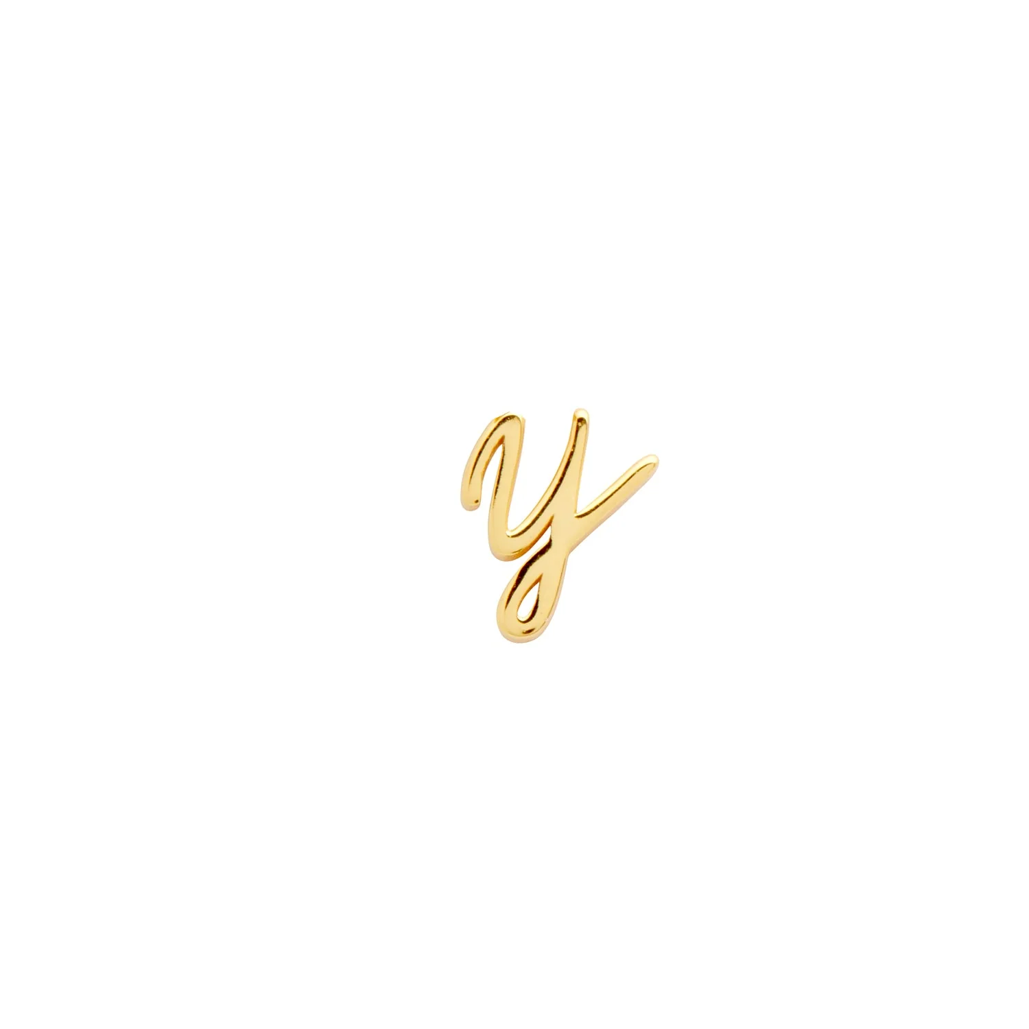 Stacey's Stories Script Initial Pendant (Gold)