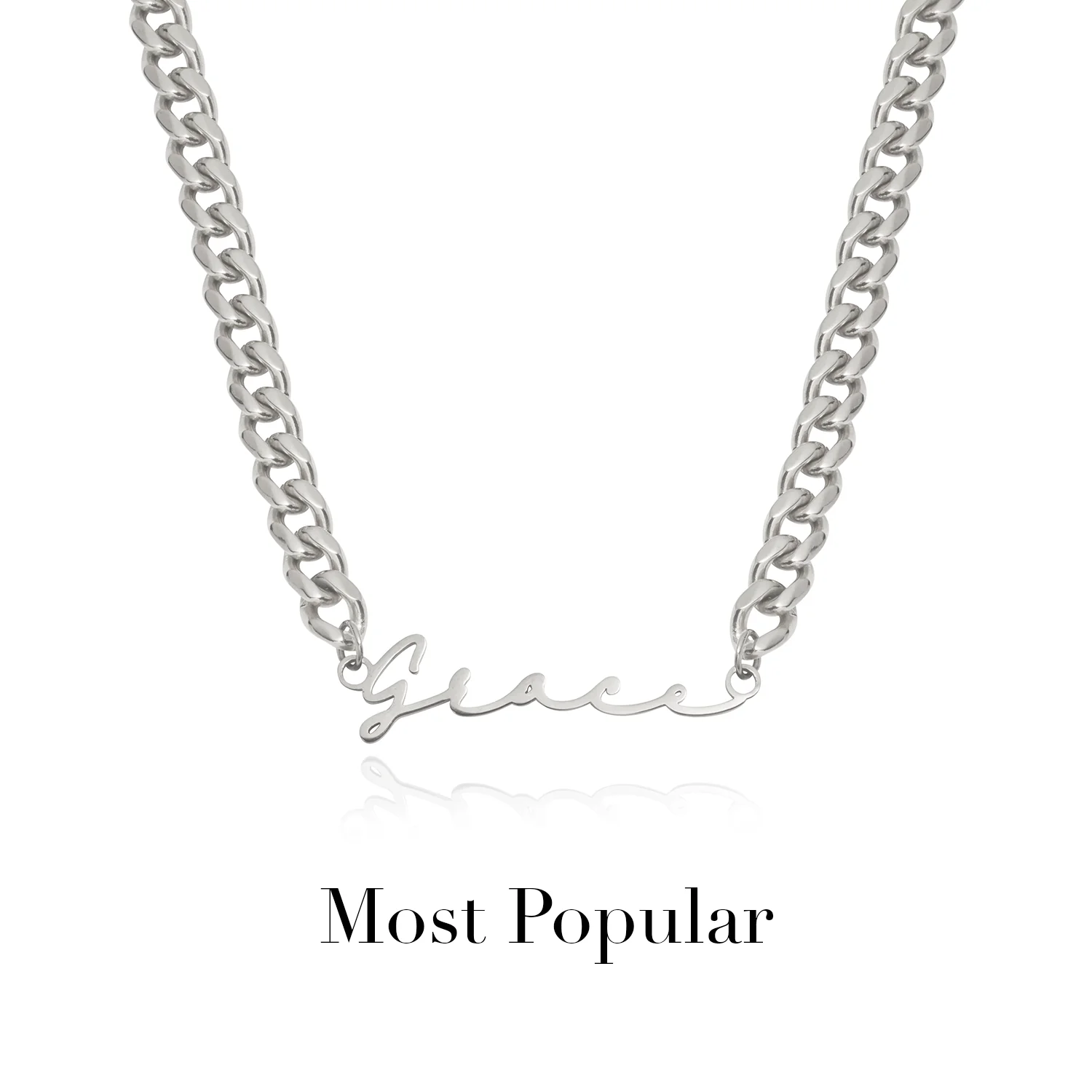 Signature Name Necklace (Silver)