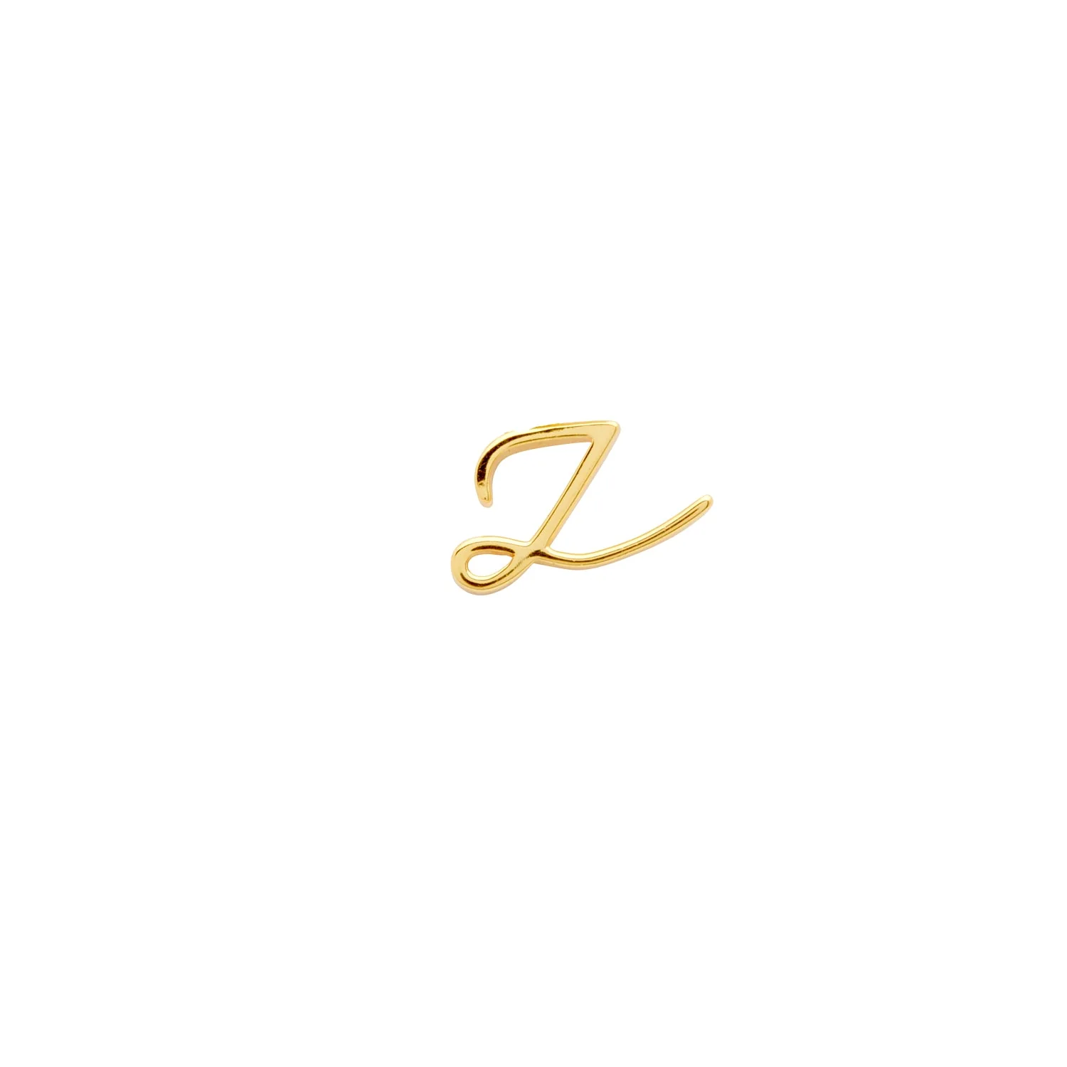 Stacey's Stories Script Initial Pendant (Gold)