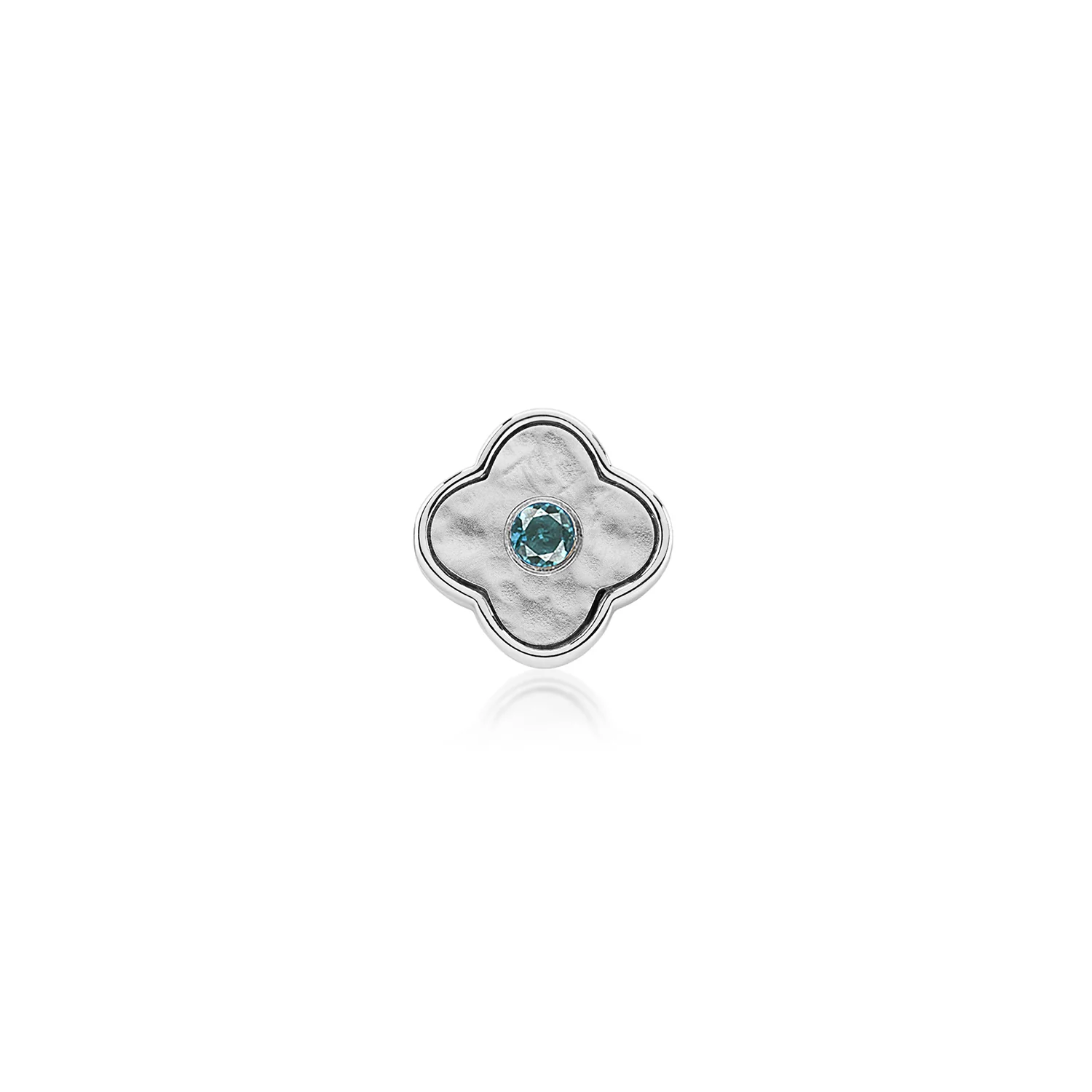 Molten Clover Charms (Silver) - Birthstones