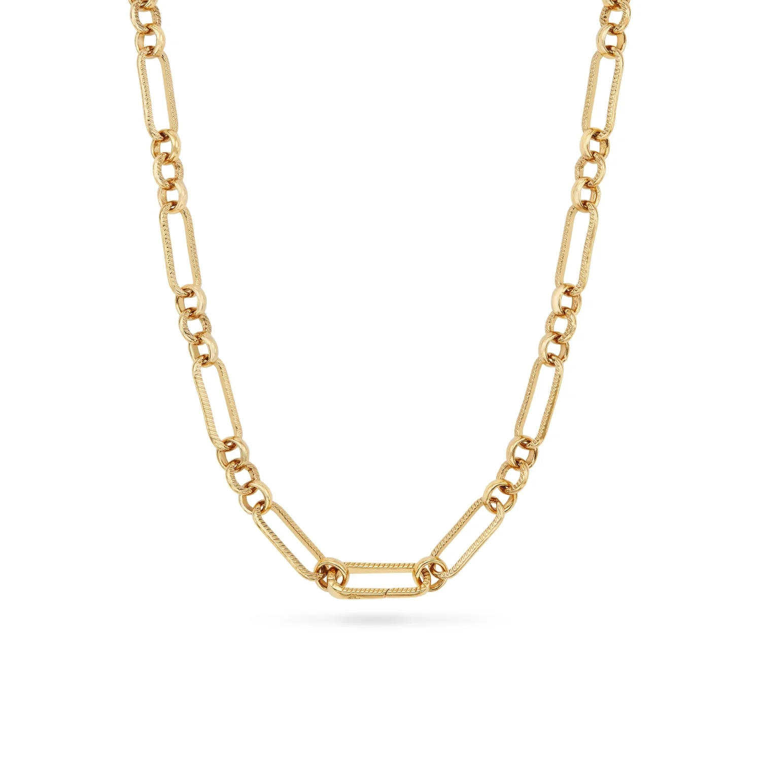 Figaro Chain Necklace (Gold)