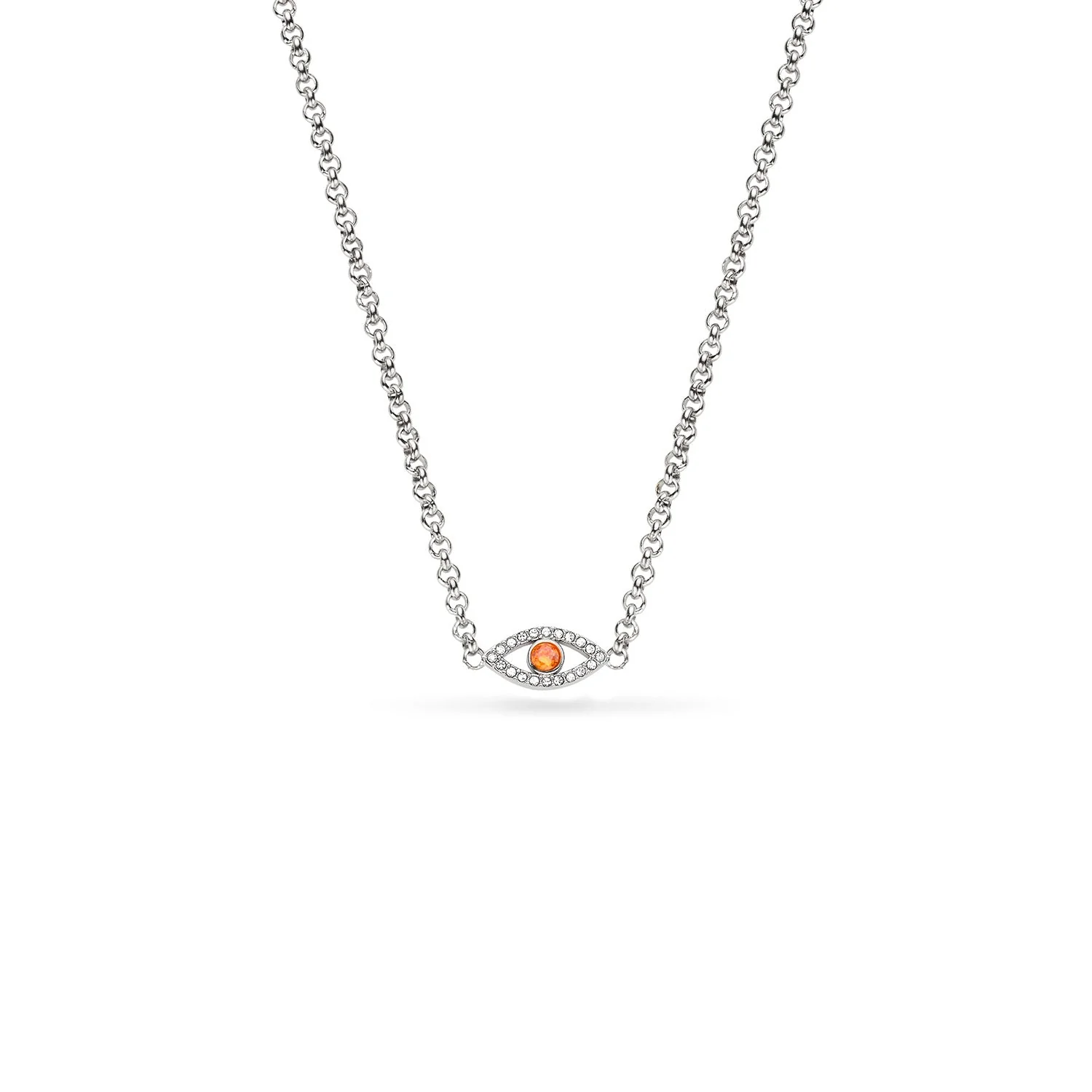 Custom Evil Eye Necklace (Silver)