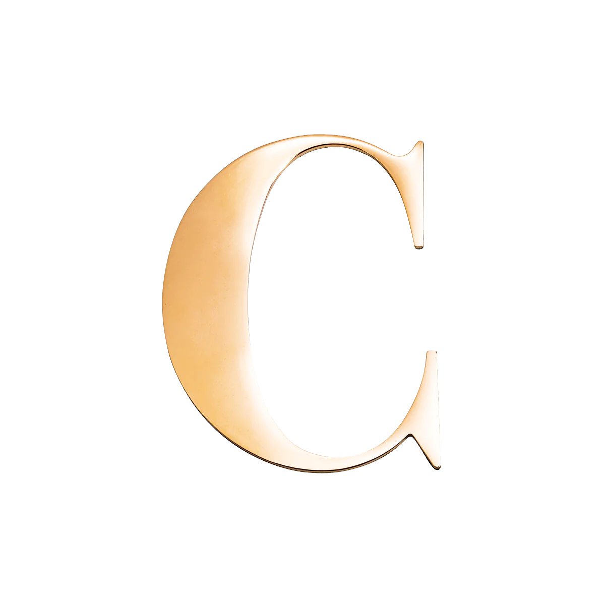 Small Metal Letter Pins (Gold)