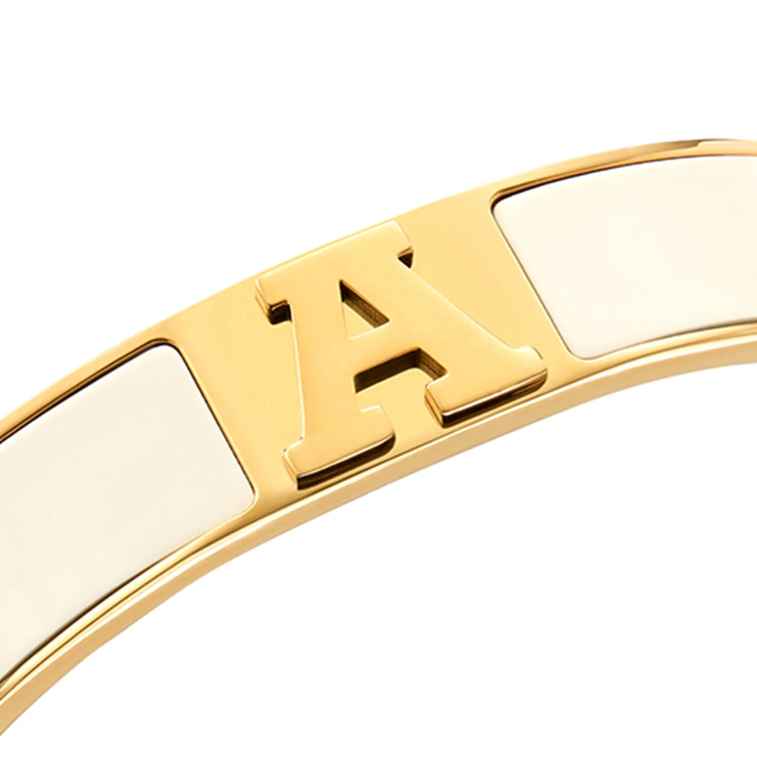 Icon Initial Bangle (Gold)