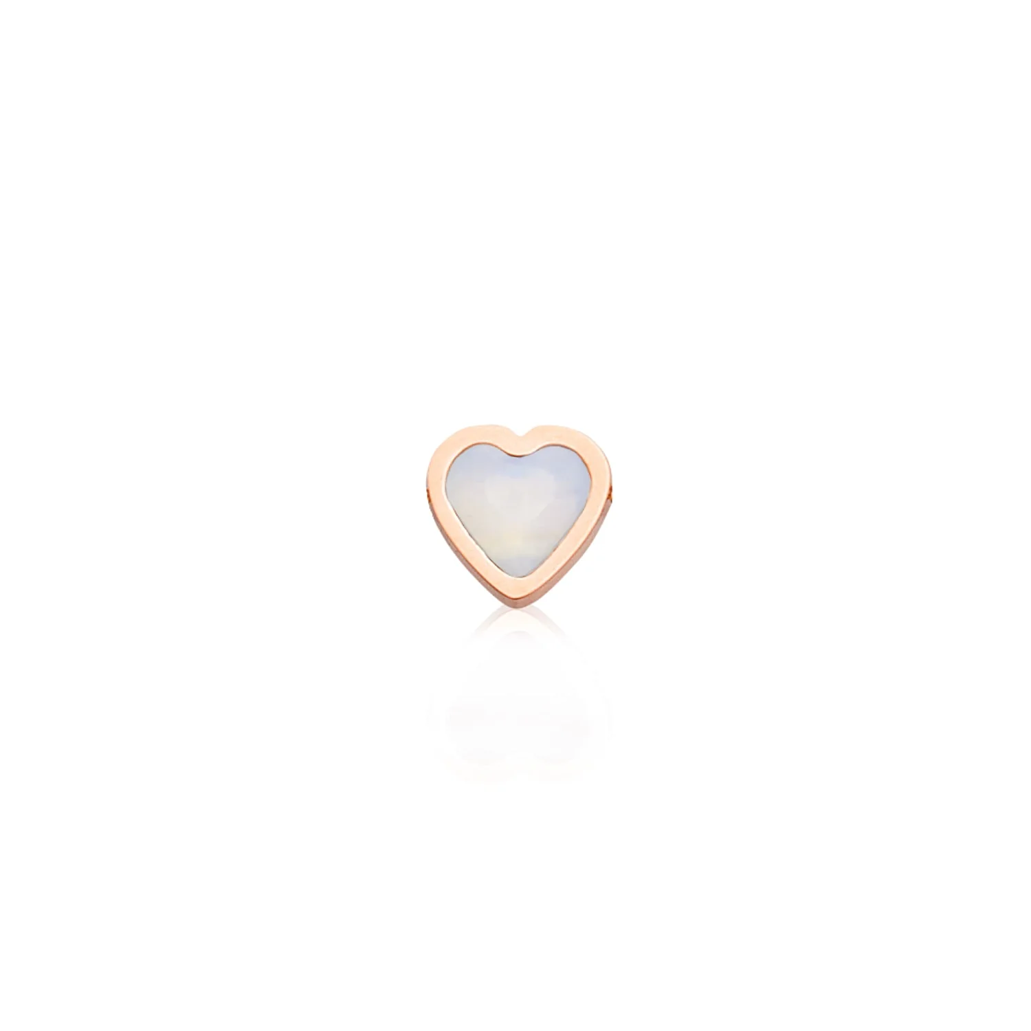 Mini Heart Birthstone Bracelet (Rose Gold)