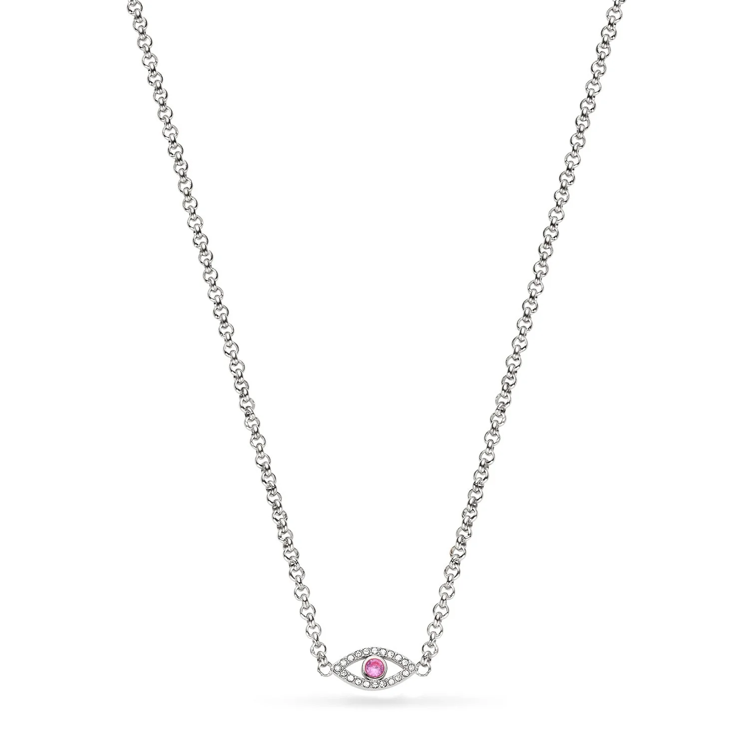 Custom Evil Eye Necklace (Silver)