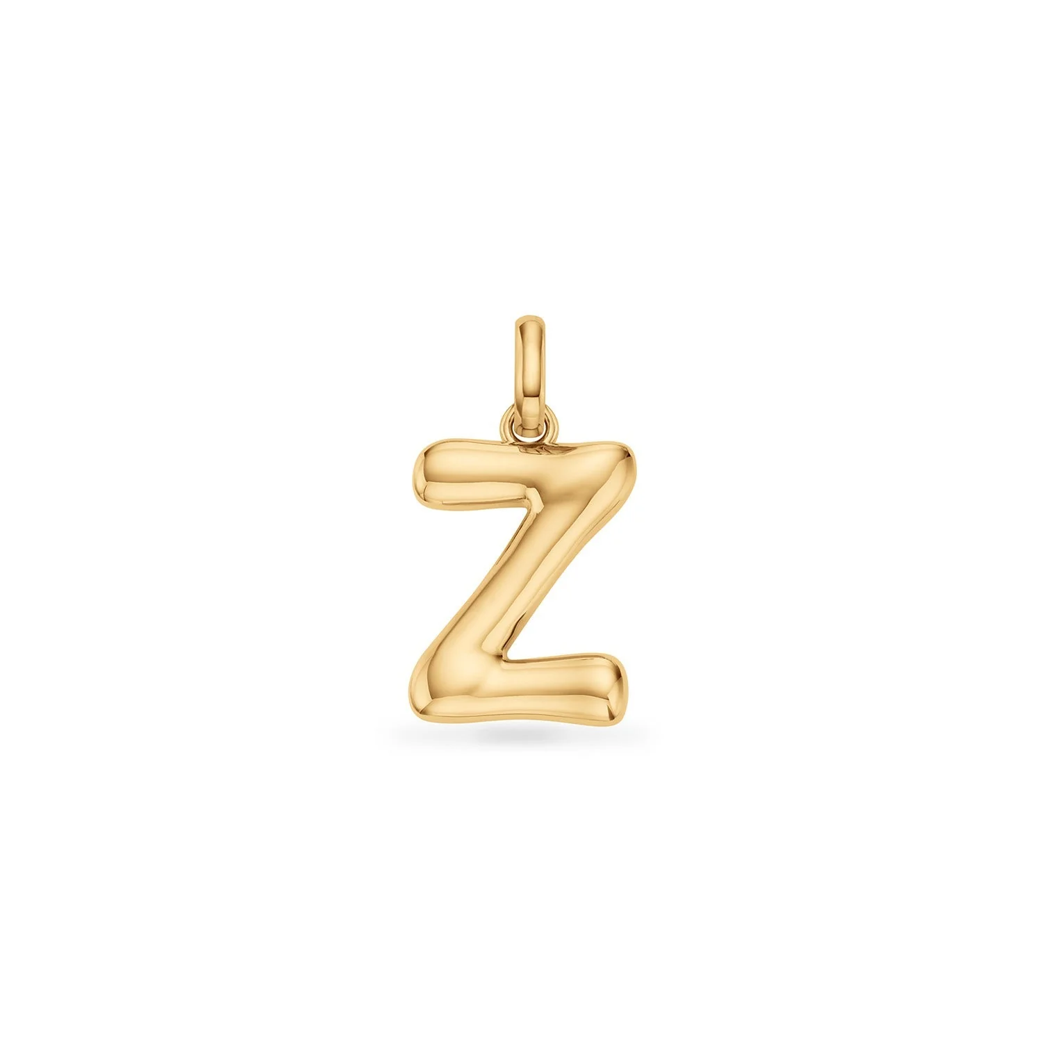 Molten Initial Pendant (Gold)