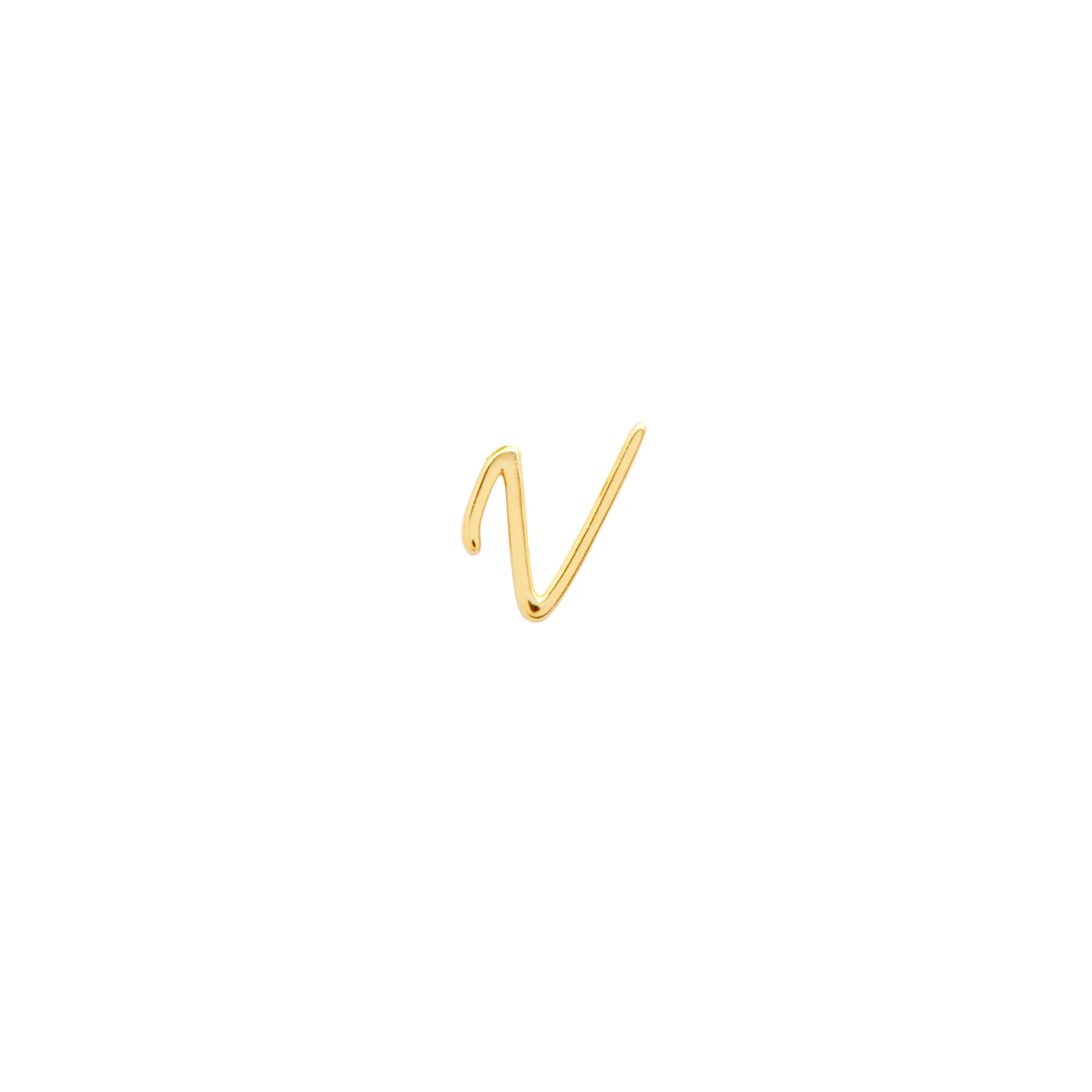 Stacey's Stories Script Initial Pendant (Gold)