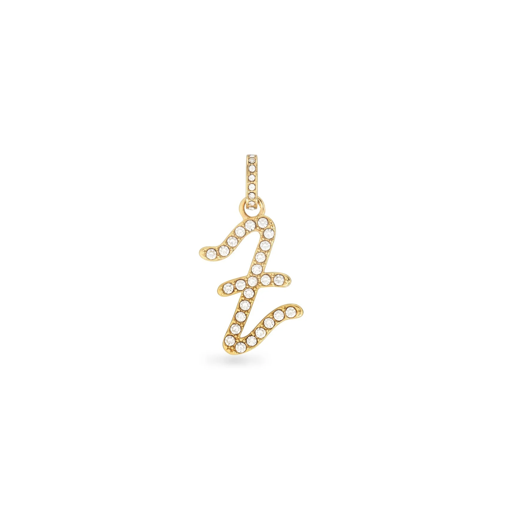 Pavé Initial Pendant (Gold)